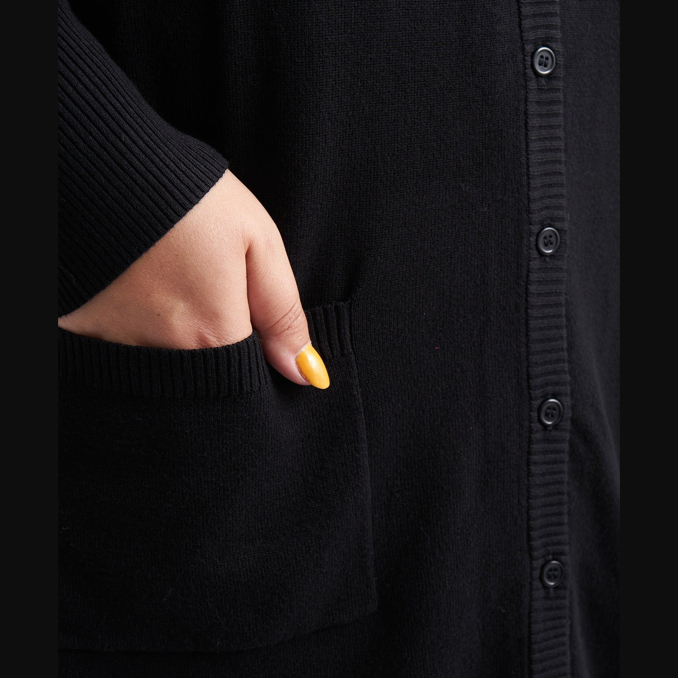Adia ADSyverine Knit Cardigan 9998 Black