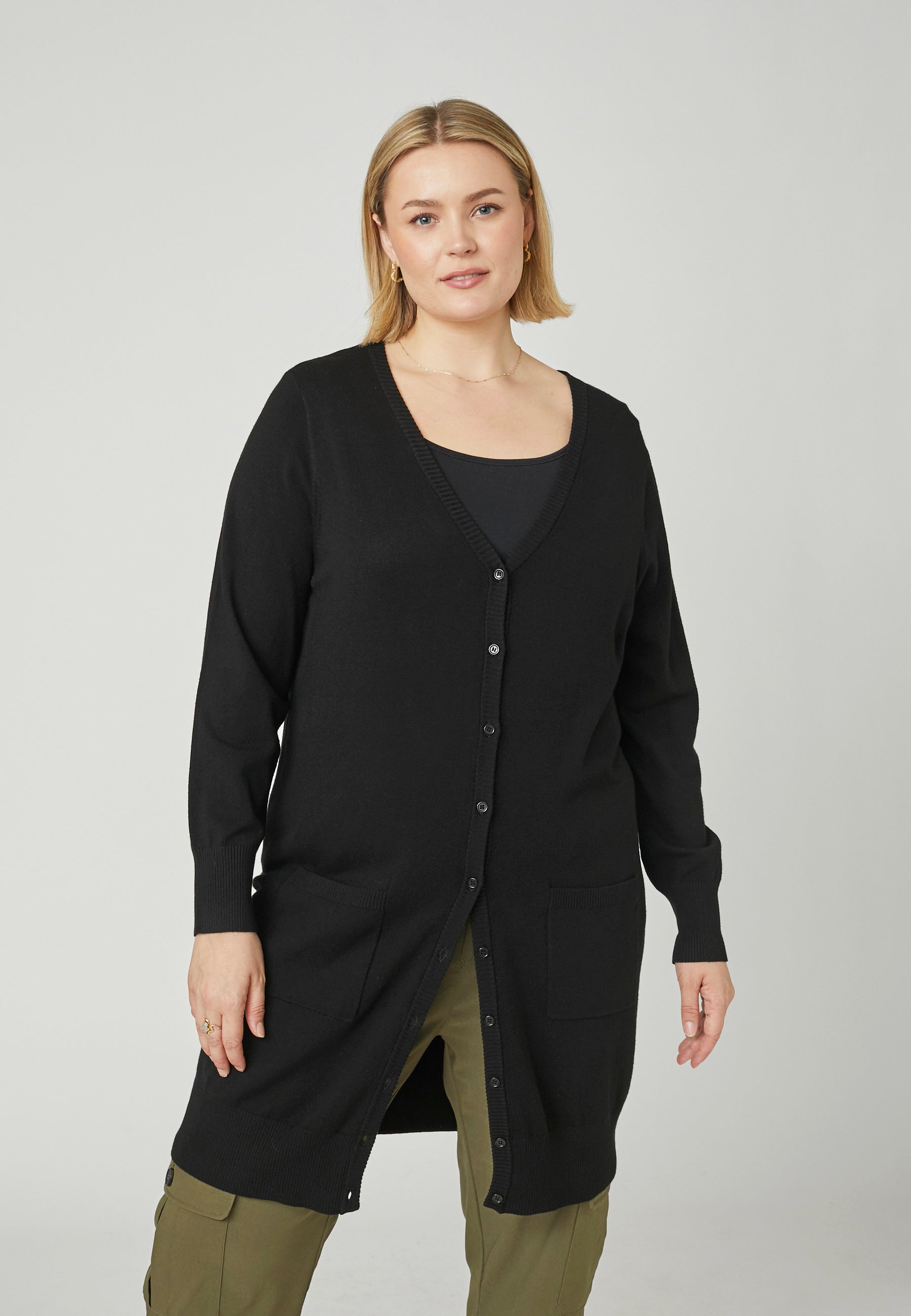 Adia ADSyverine Knit Cardigan 9998 Black