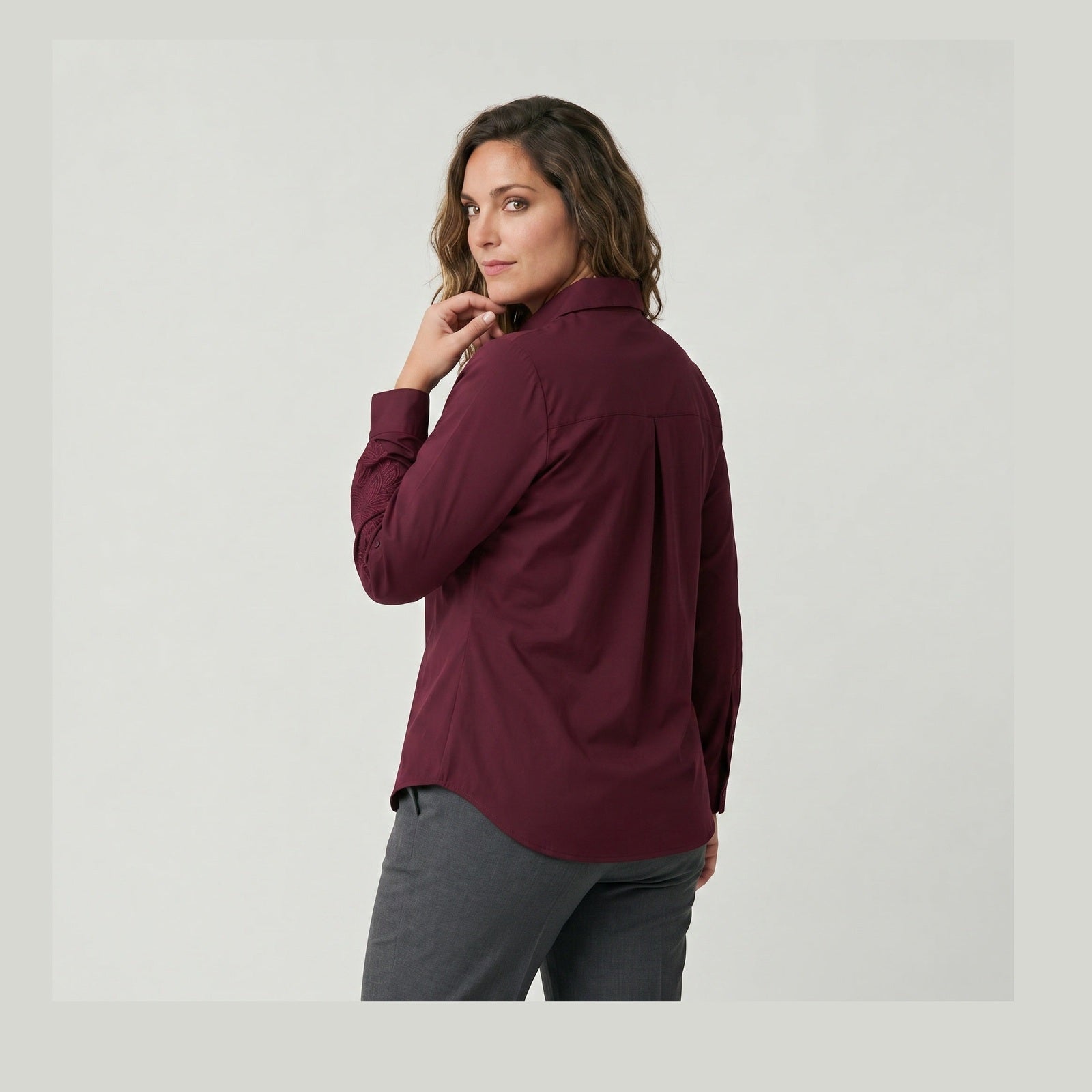 Adia ADTia Skjortebluser 2999 BORDEAUX RED