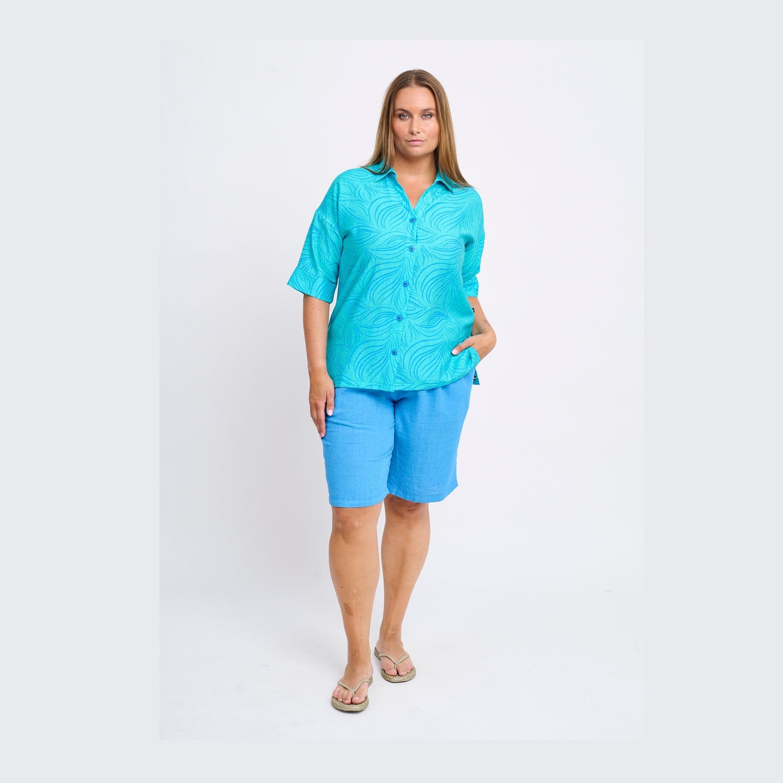 Adia ADTove Skjortebluser 5285 turquoise