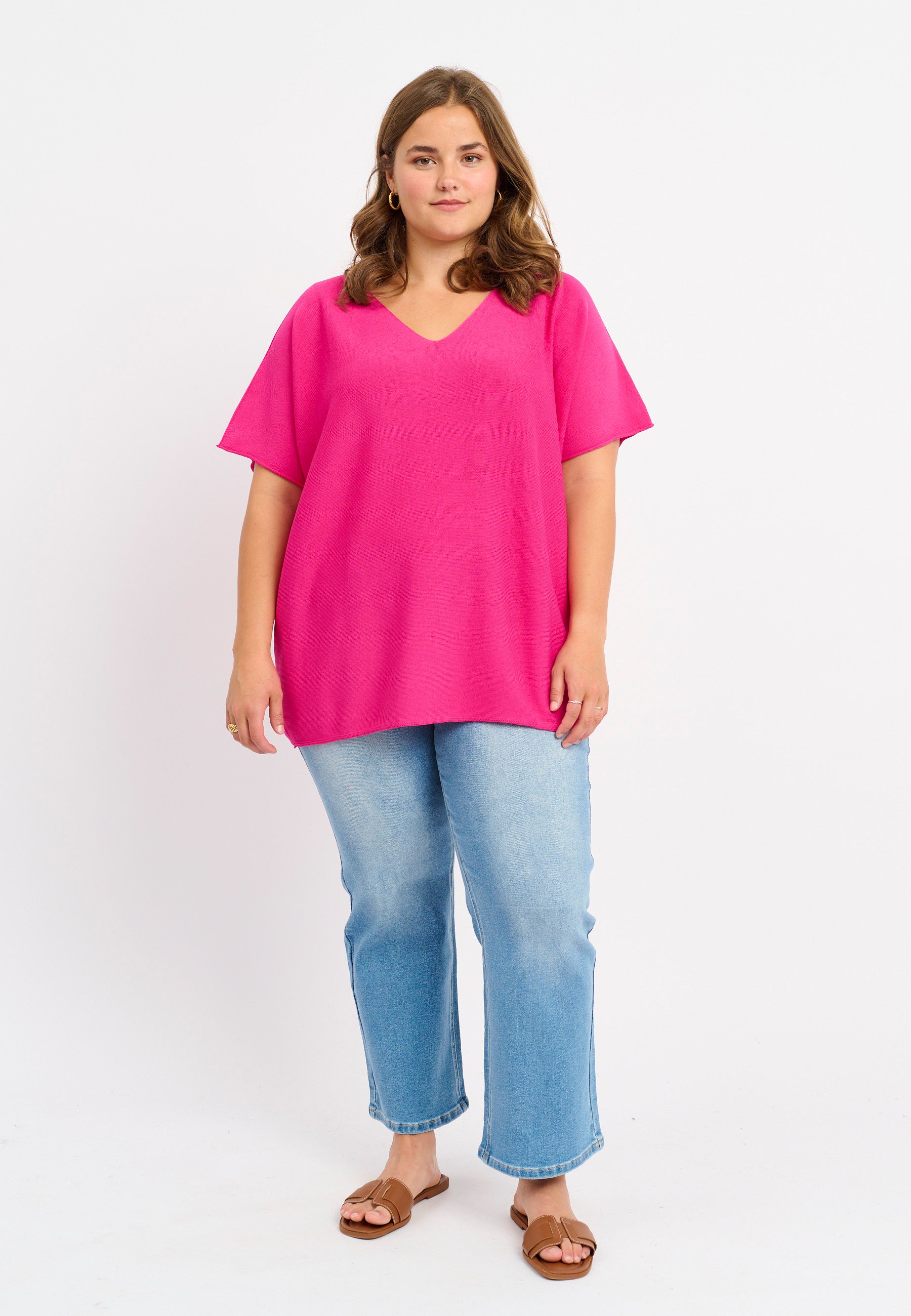 Adia ADVelma Knit Pullover 6450 Fuchsia Pink