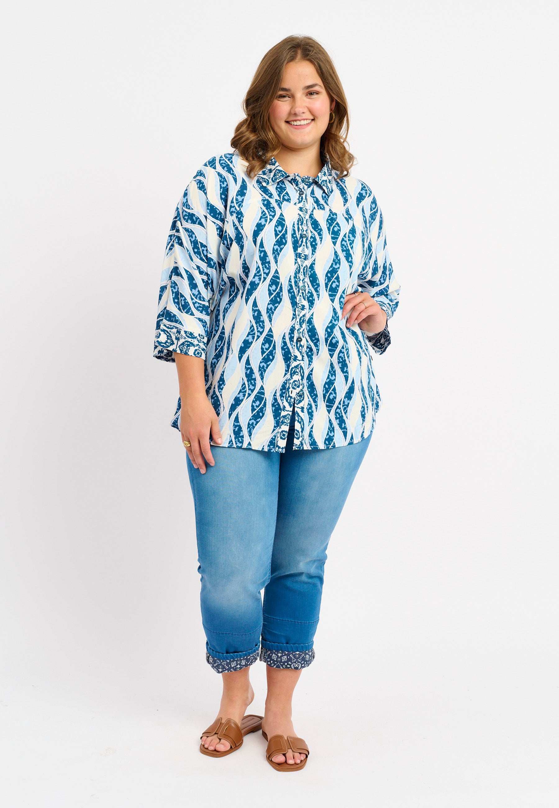 Adia ADVinnie Skjortebluser 5000 LIGHT BLUE