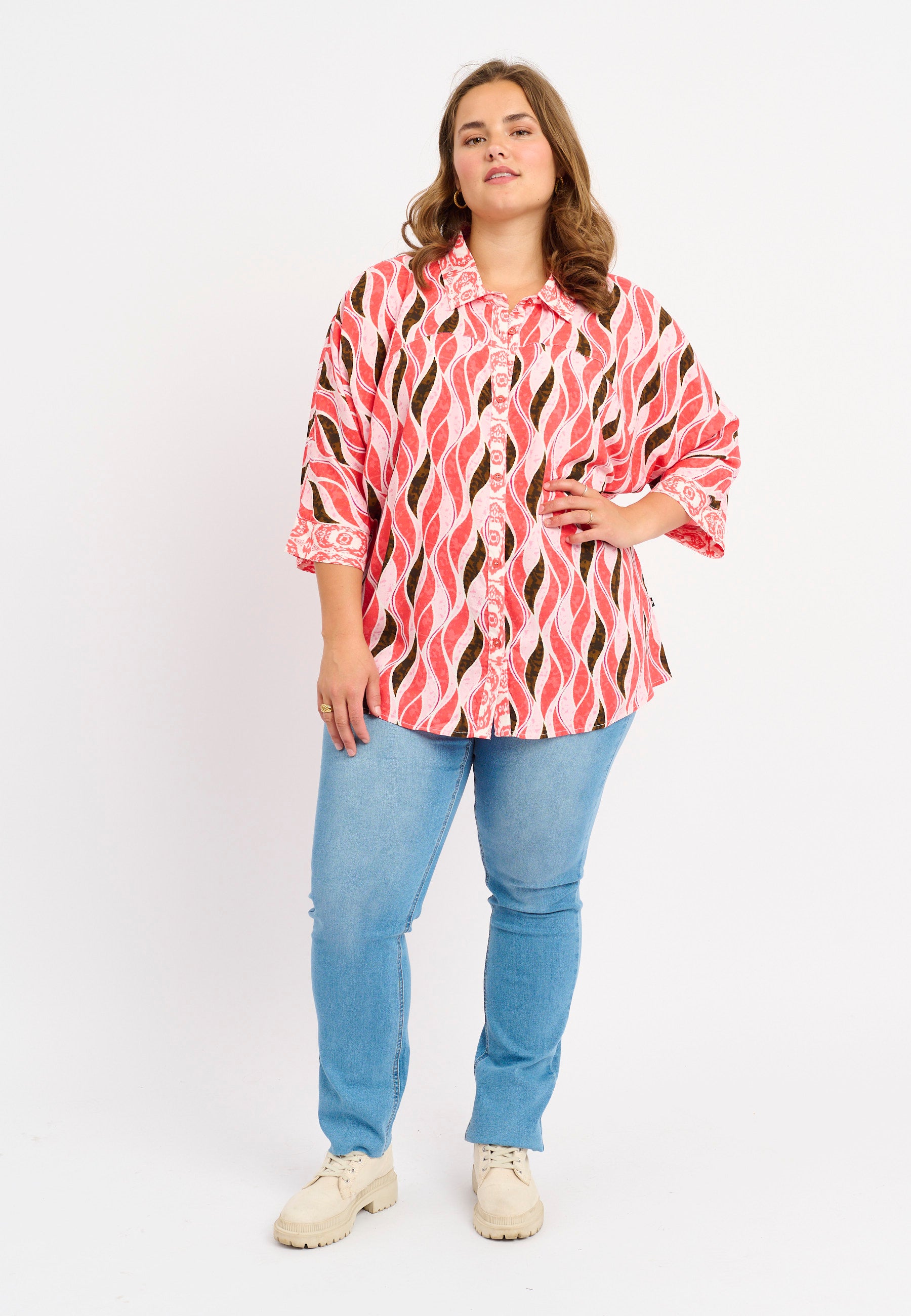 Adia ADVinnie Skjortebluser 6450 Fuchsia Pink
