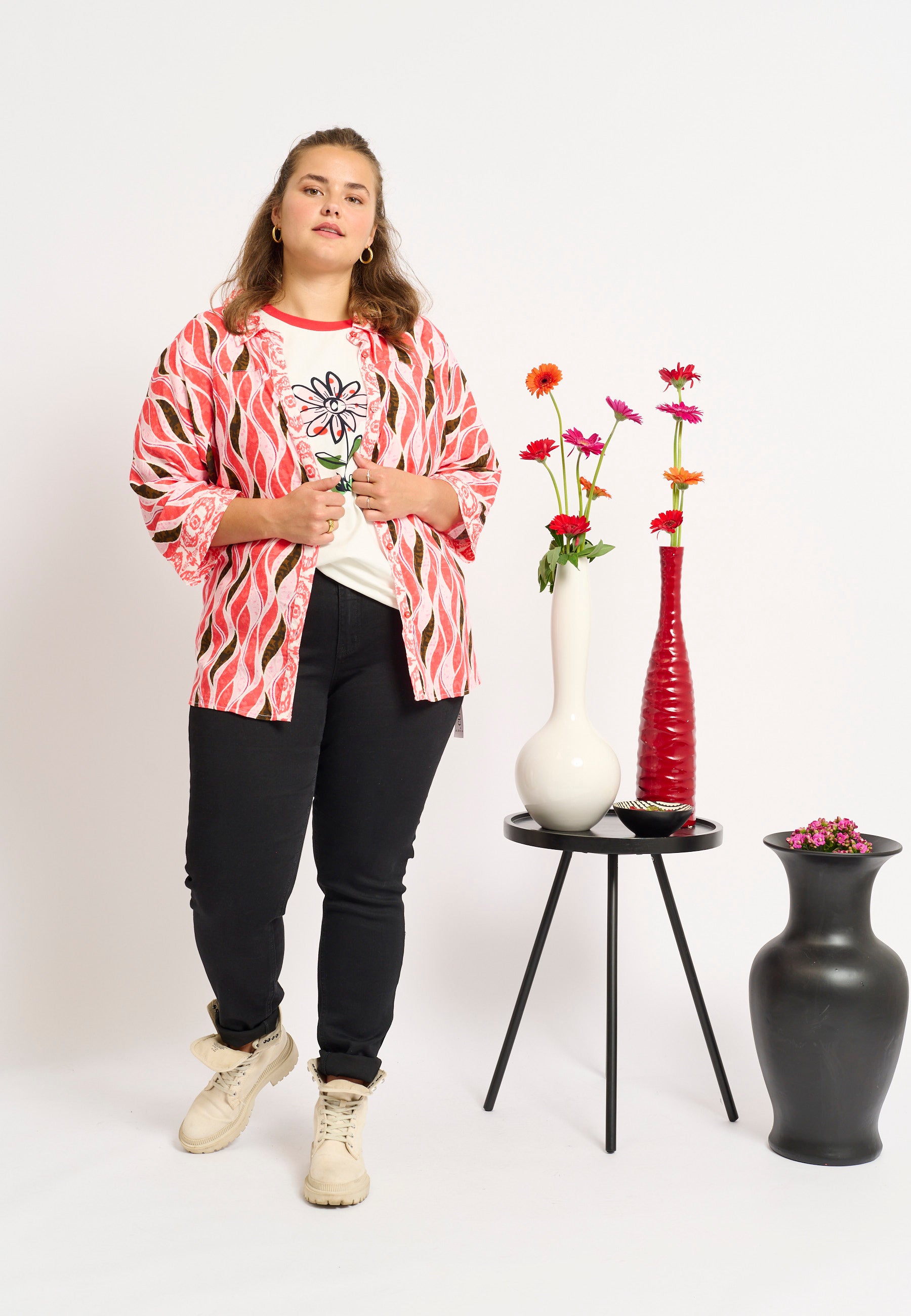 Adia ADVinnie Skjortebluser 6450 Fuchsia Pink