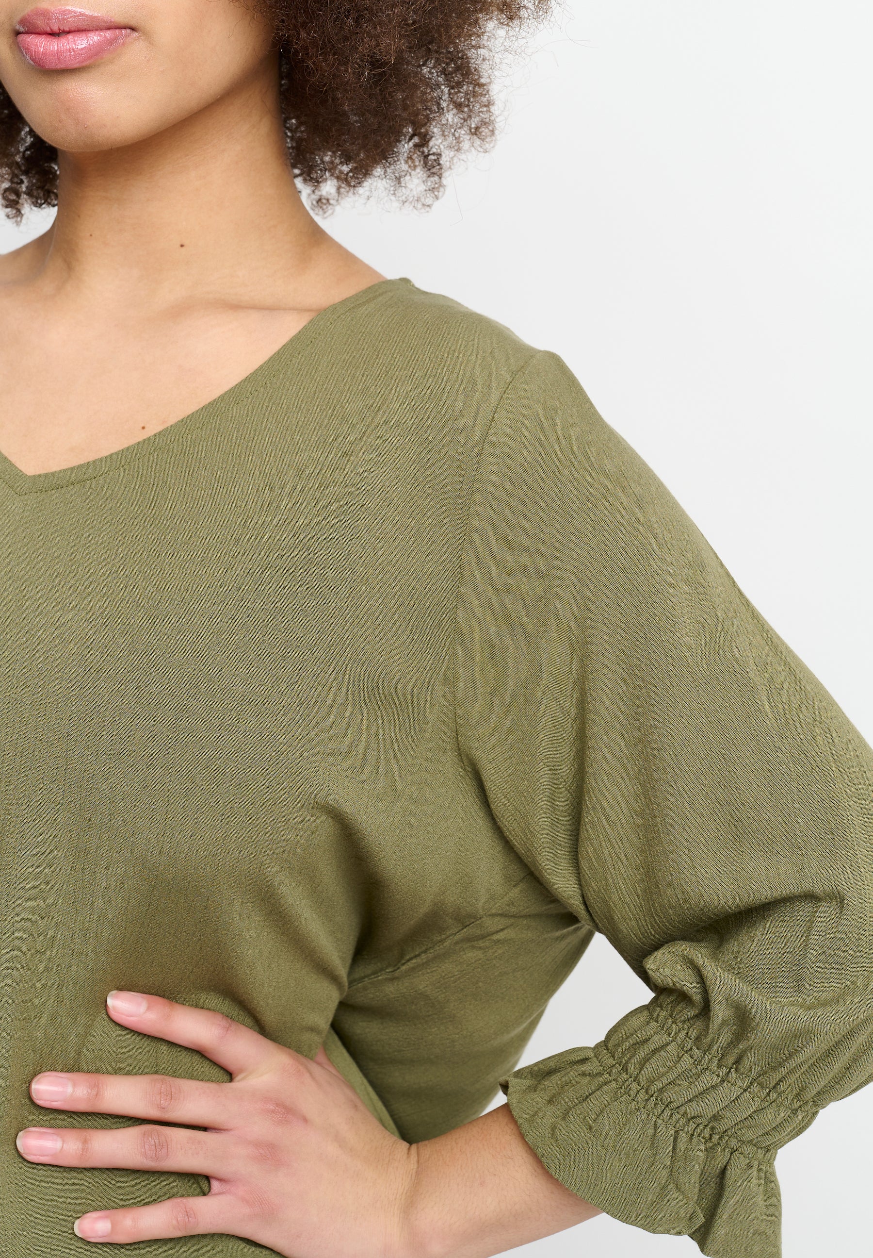 Aprico APIrvine Bluser 648 Dusty Olive