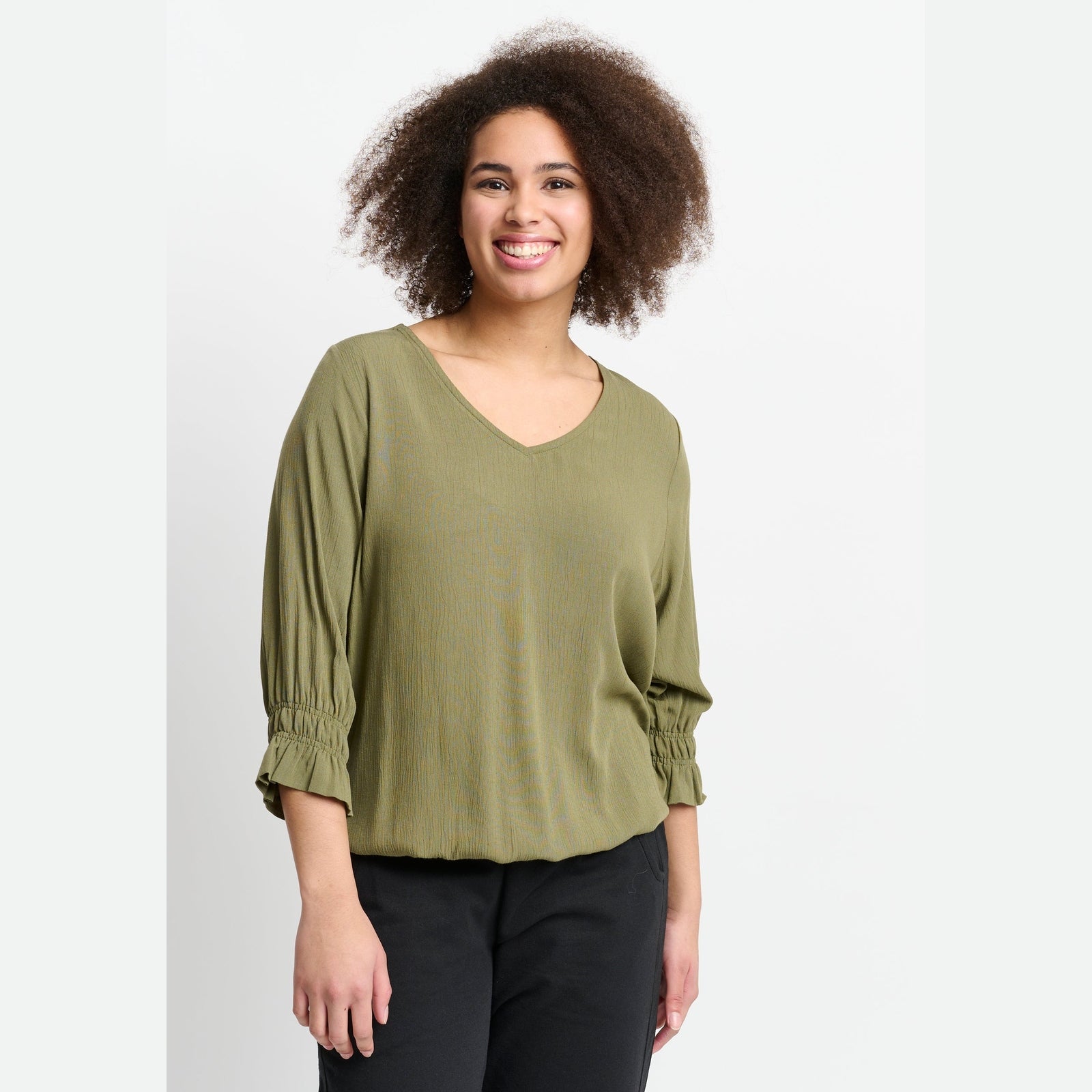 Aprico APIrvine Bluser 648 Dusty Olive