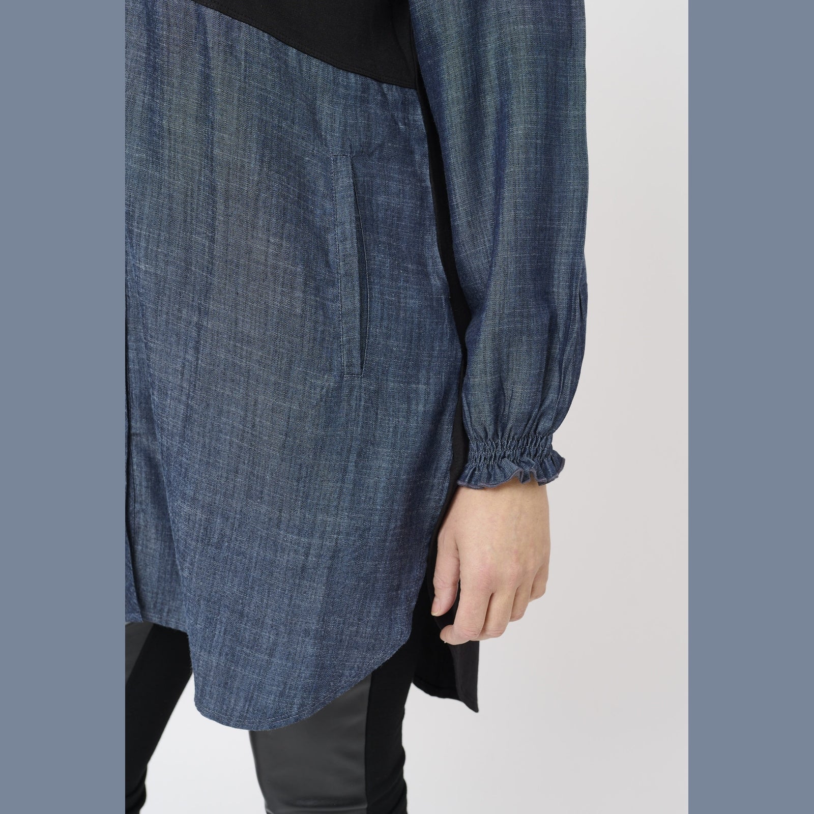 Aprico APSlina Skjortebluser 5501 DENIM BLUE