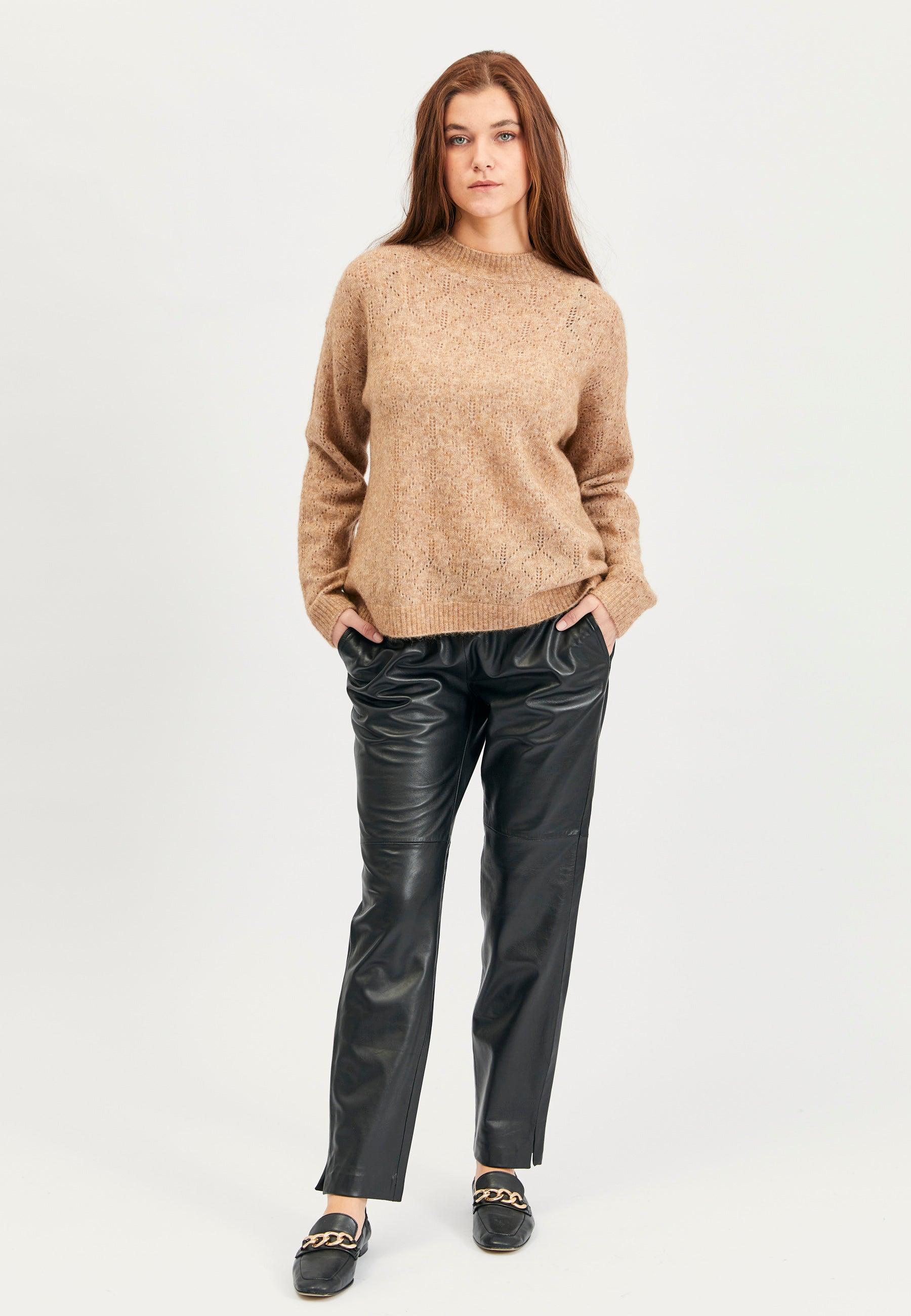 Lind Albi Knit Pullover 1208 Camel