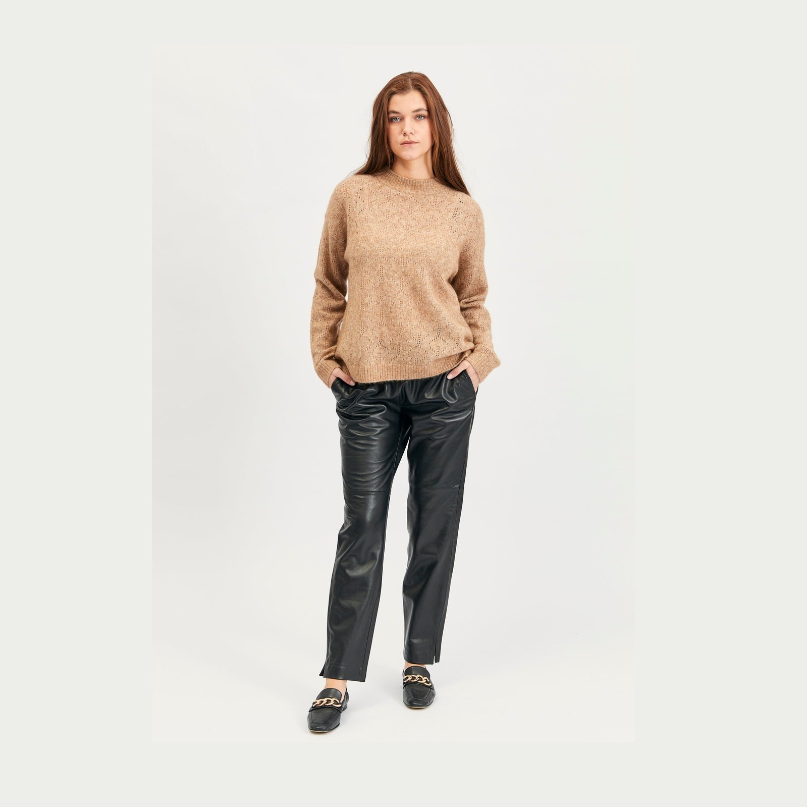 Lind Albi Knit Pullover 1208 Camel