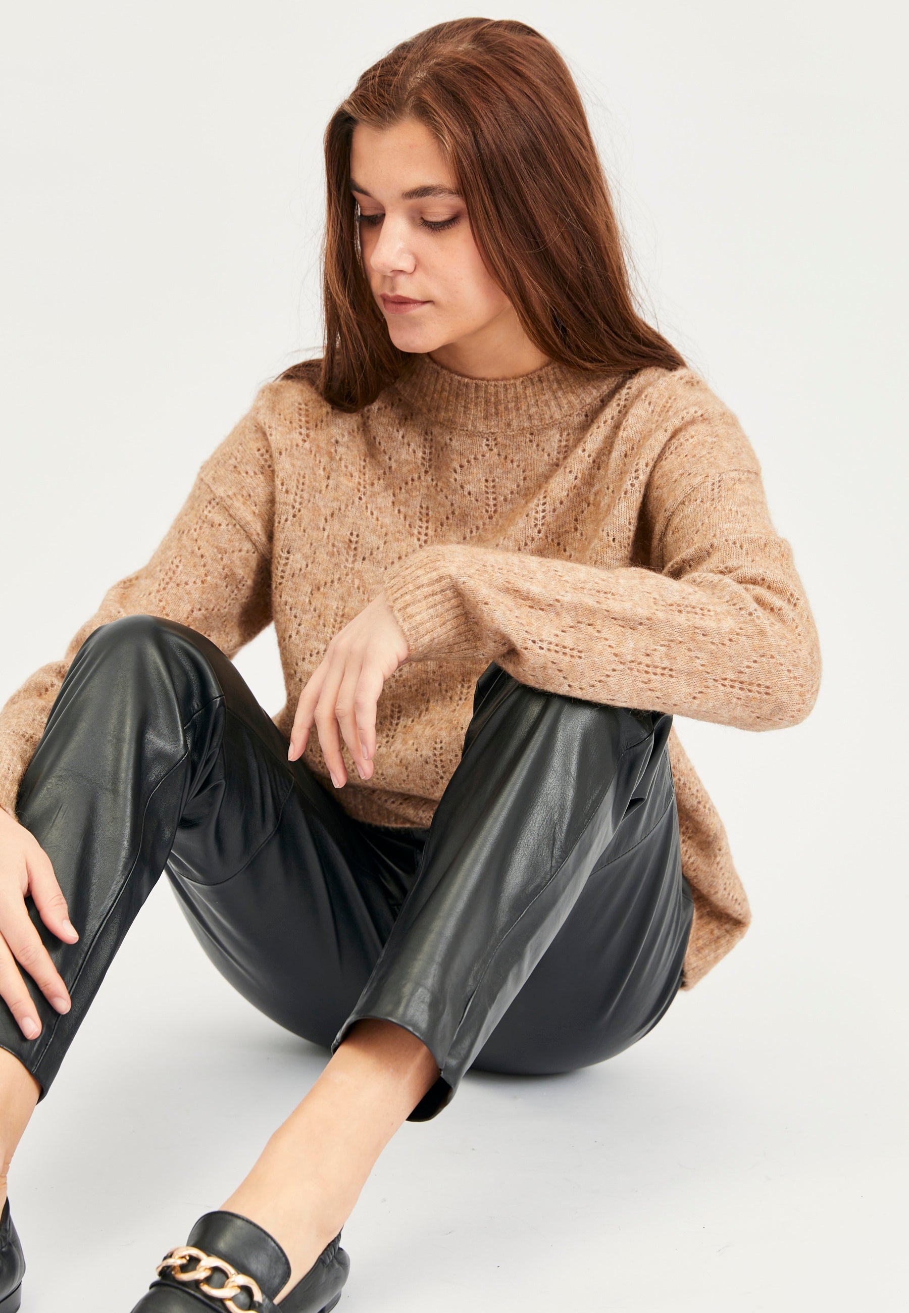 Lind Albi Knit Pullover 1208 Camel