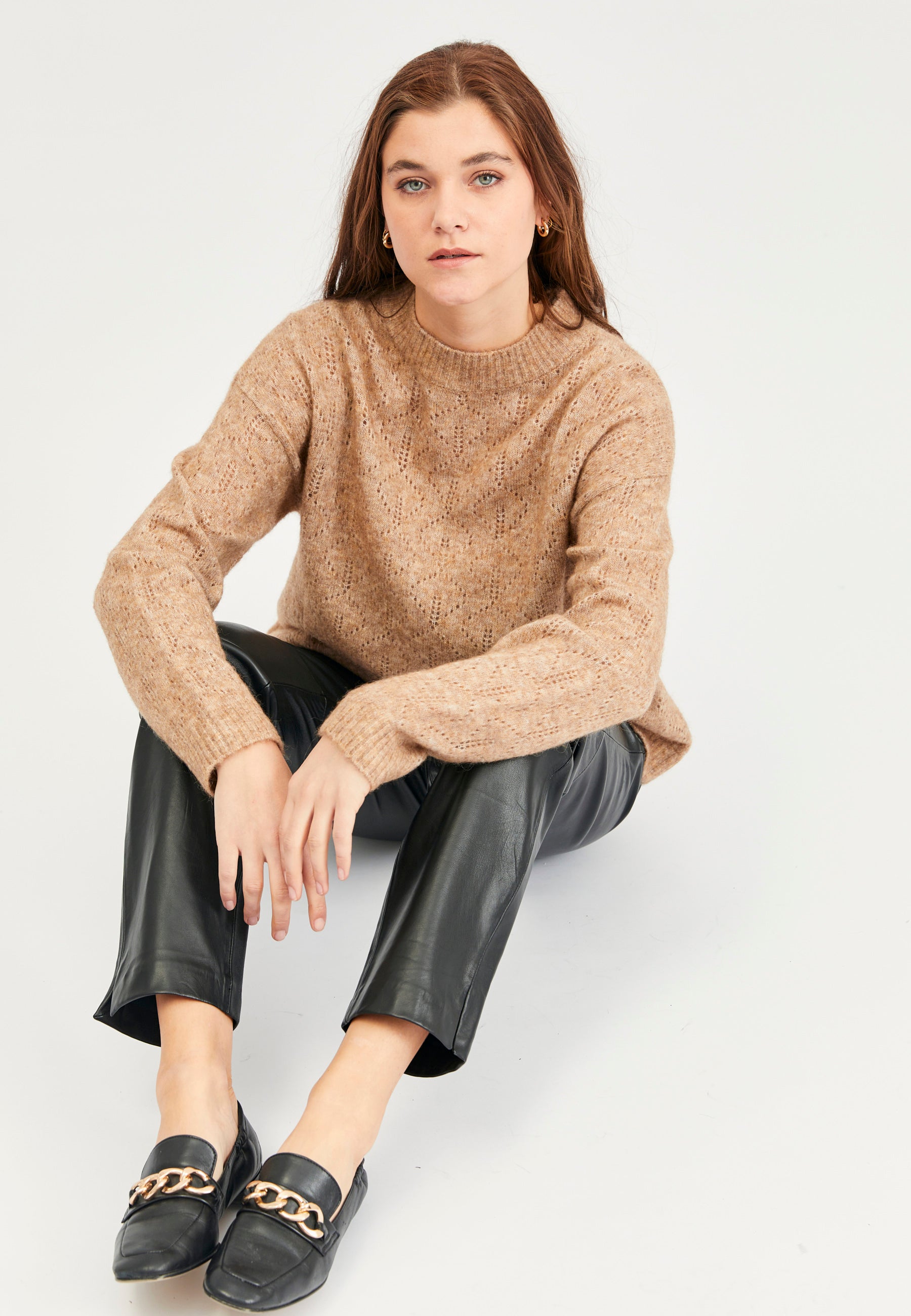 Lind Albi Knit Pullover 1208 Camel