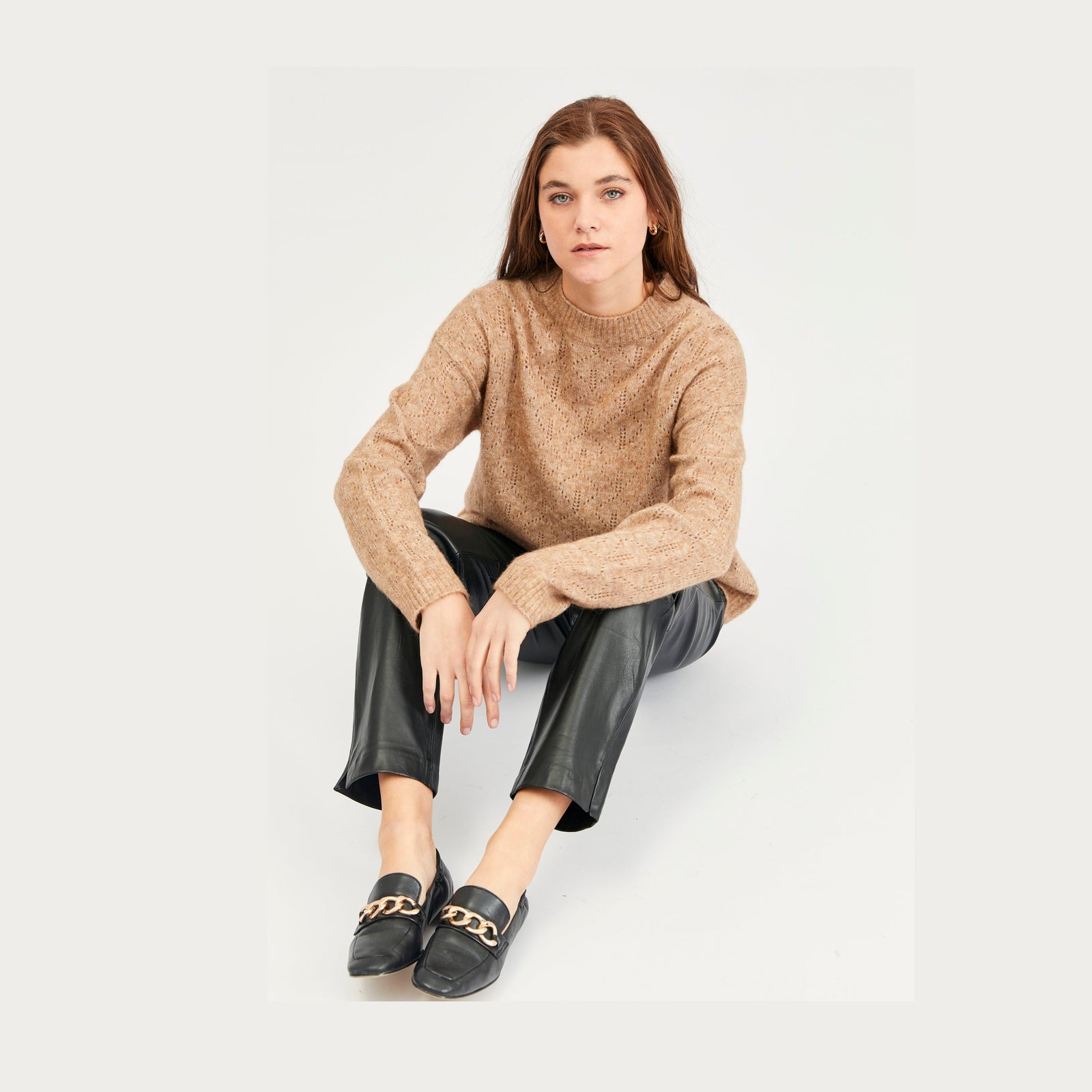 Lind Albi Knit Pullover 1208 Camel