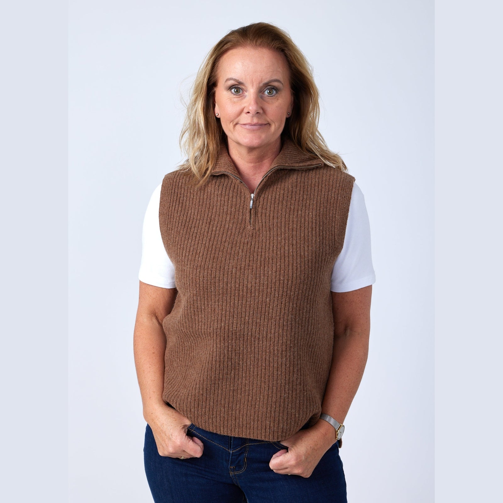 Lind Andrea Veste 516 Brown