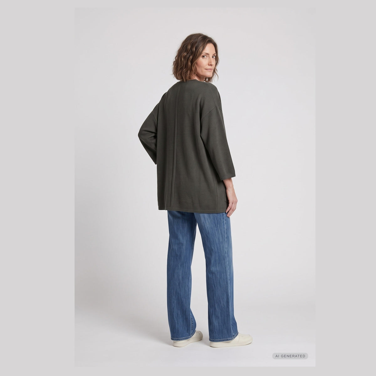 Lind Bea Knit Cardigan 044 Army