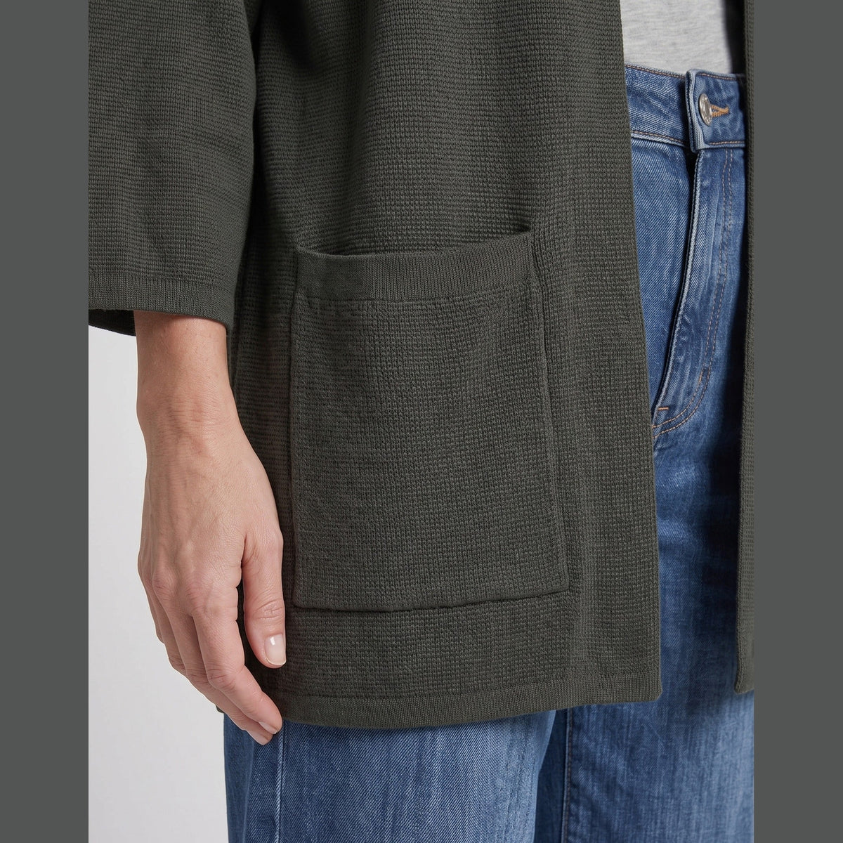 Lind Bea Knit Cardigan 044 Army
