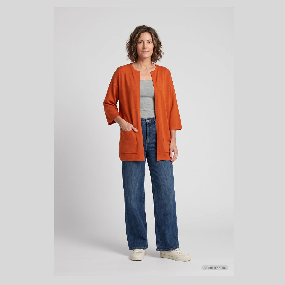 Lind Bea Knit Cardigan 299 Orange