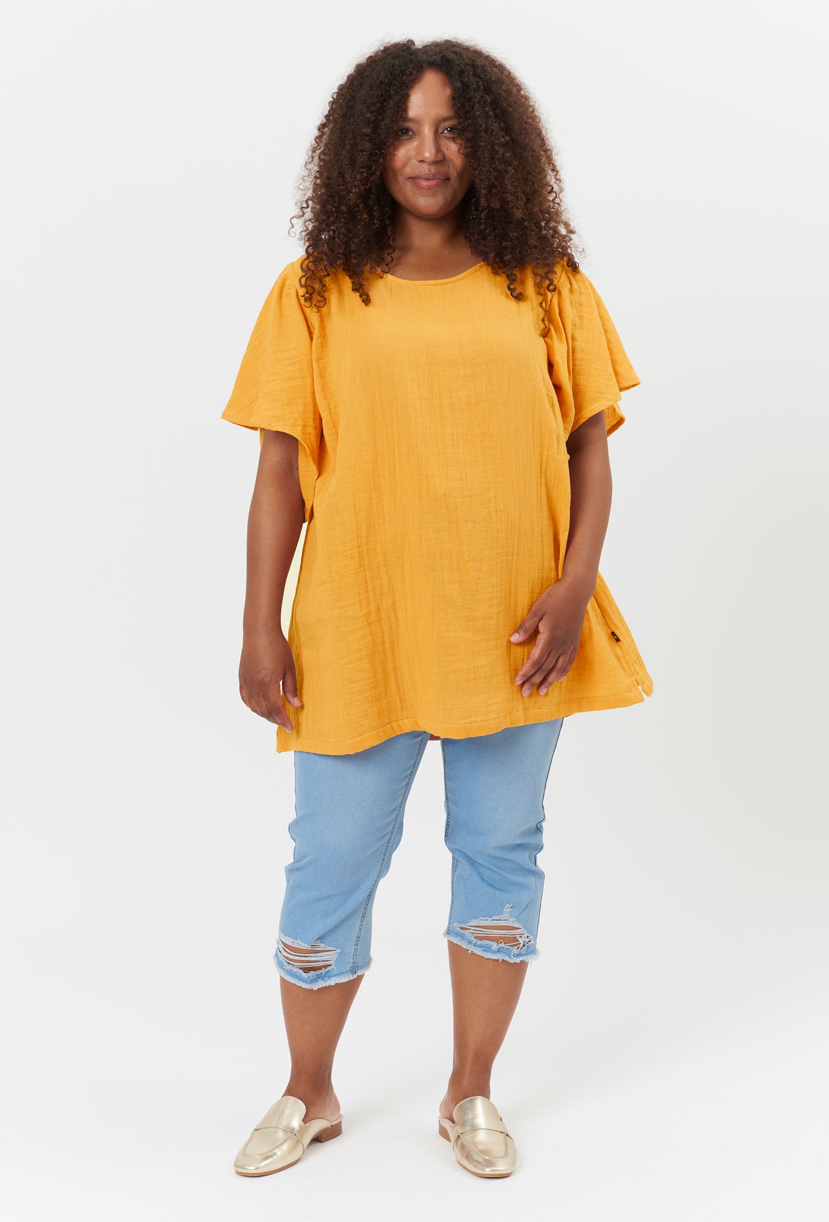 Adia Bergdis Skjortebluser 2556 Cumquat Orange