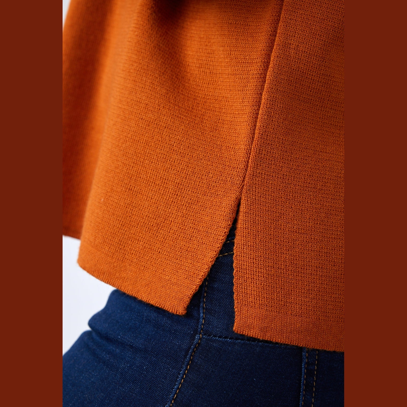 Lind Beth Knit Pullover 299 Orange