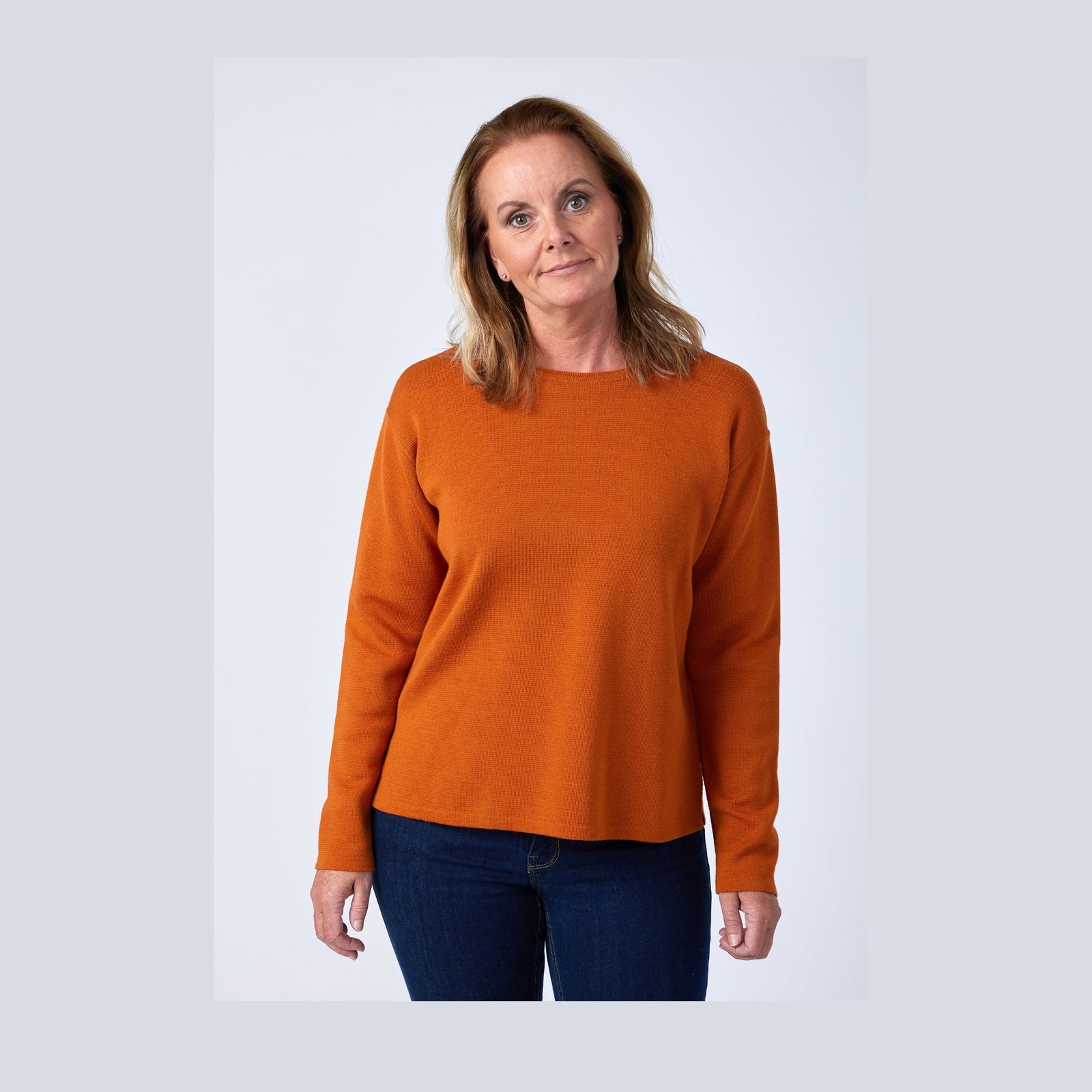 Lind Beth Knit Pullover 299 Orange