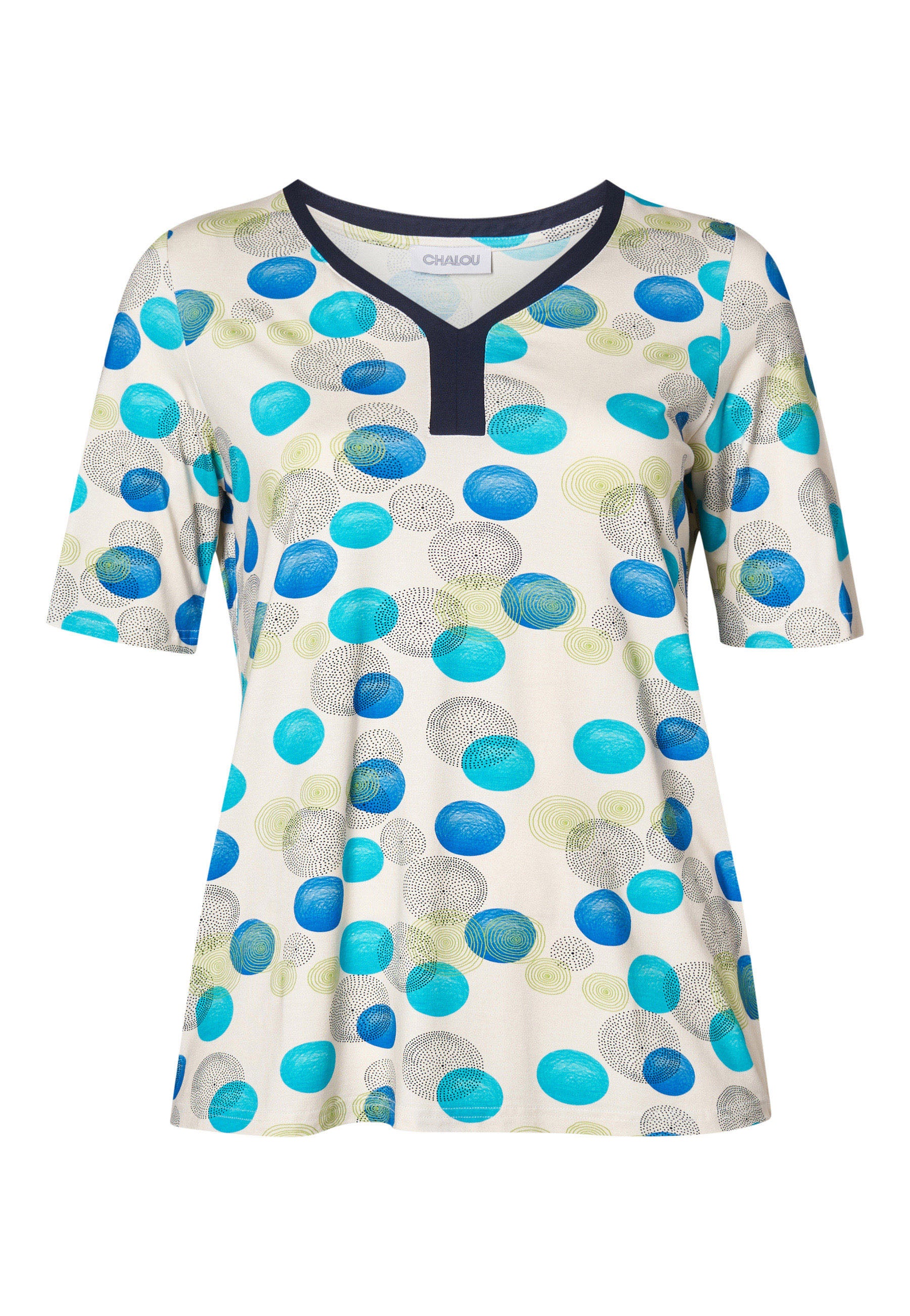 Chalou CHInes Bluser 5285 turquoise