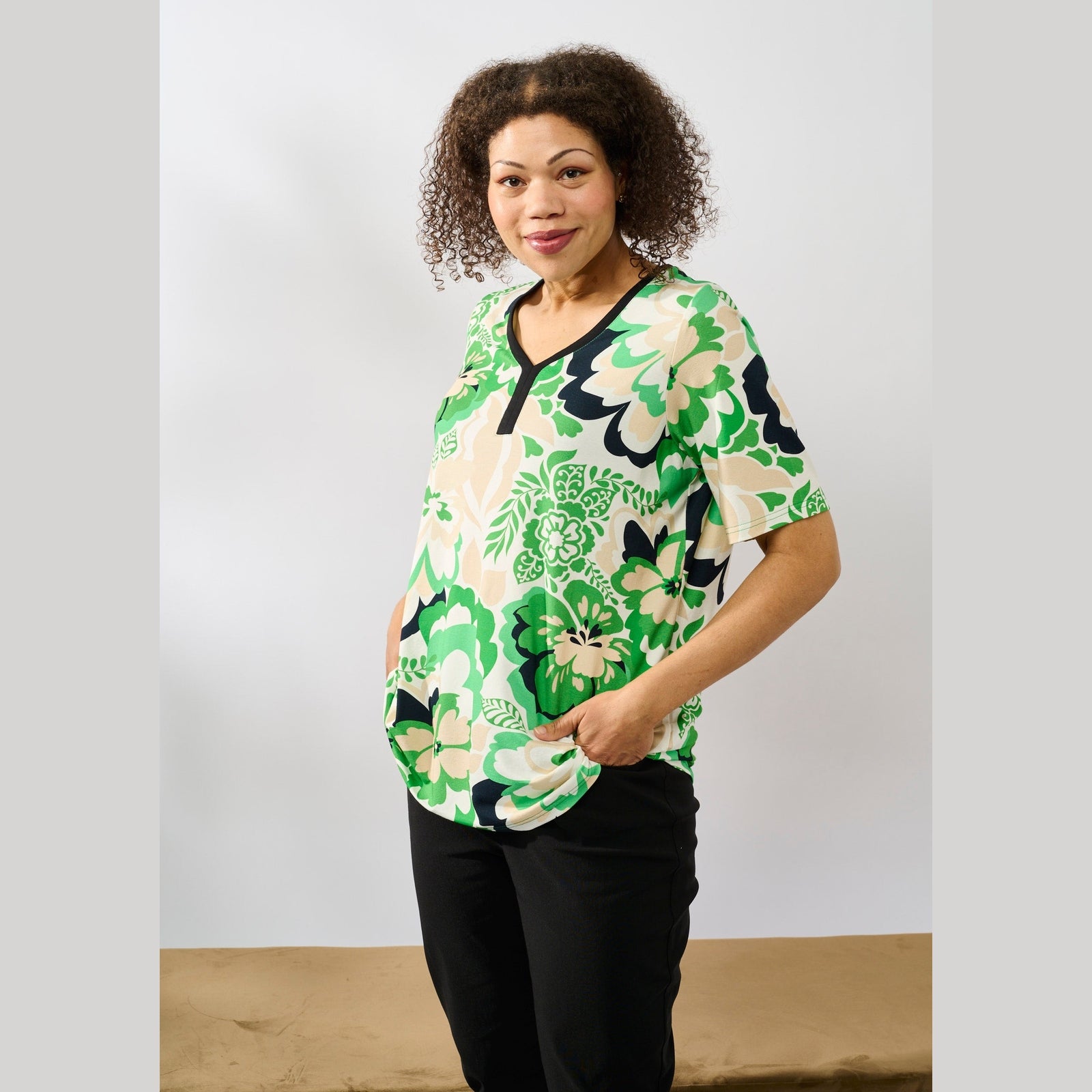 Chalou CHInes Bluser 3400 Spring Green