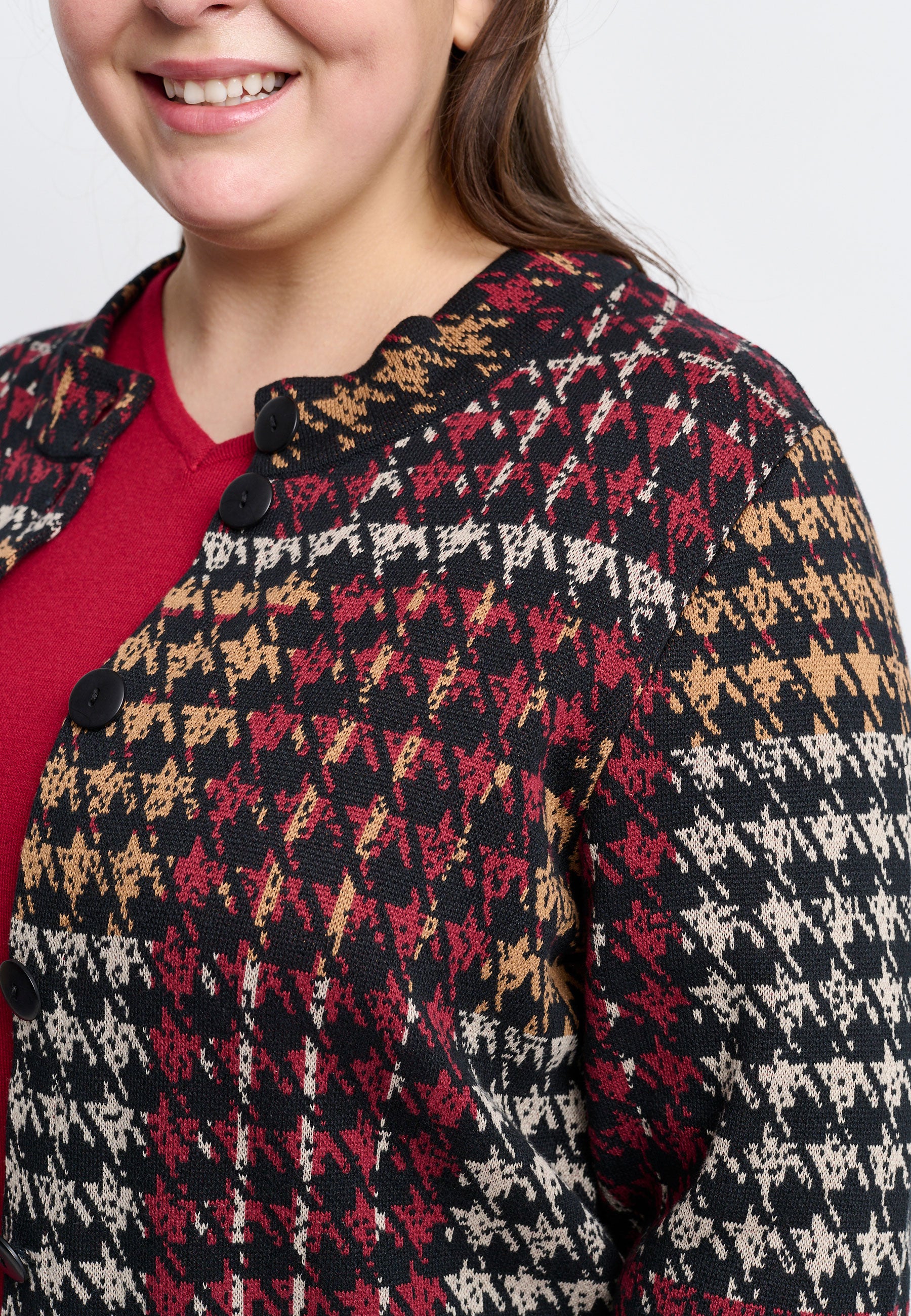 Chalou CHKristhild Knit Cardigan 316 Burned red