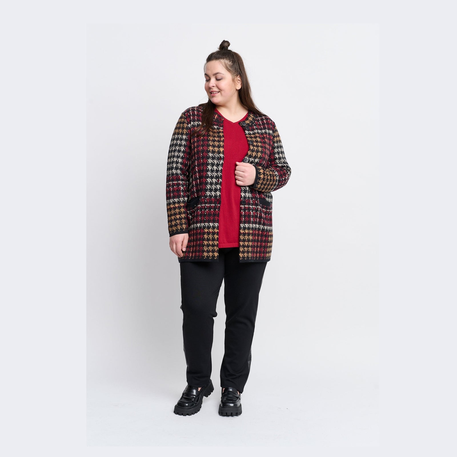 Chalou CHKristhild Knit Cardigan 316 Burned red