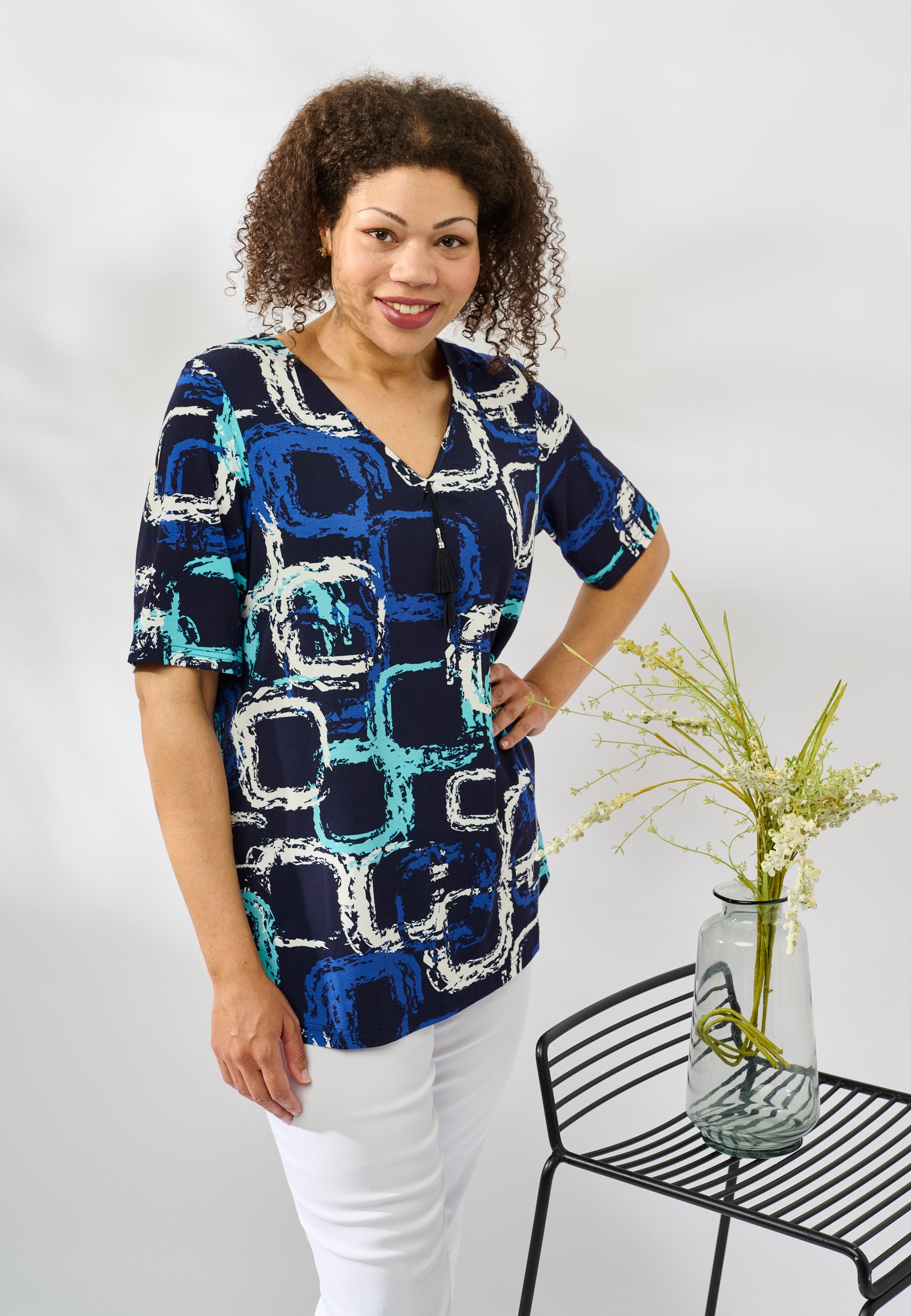 Chalou CHNada Bluser 5285 turquoise