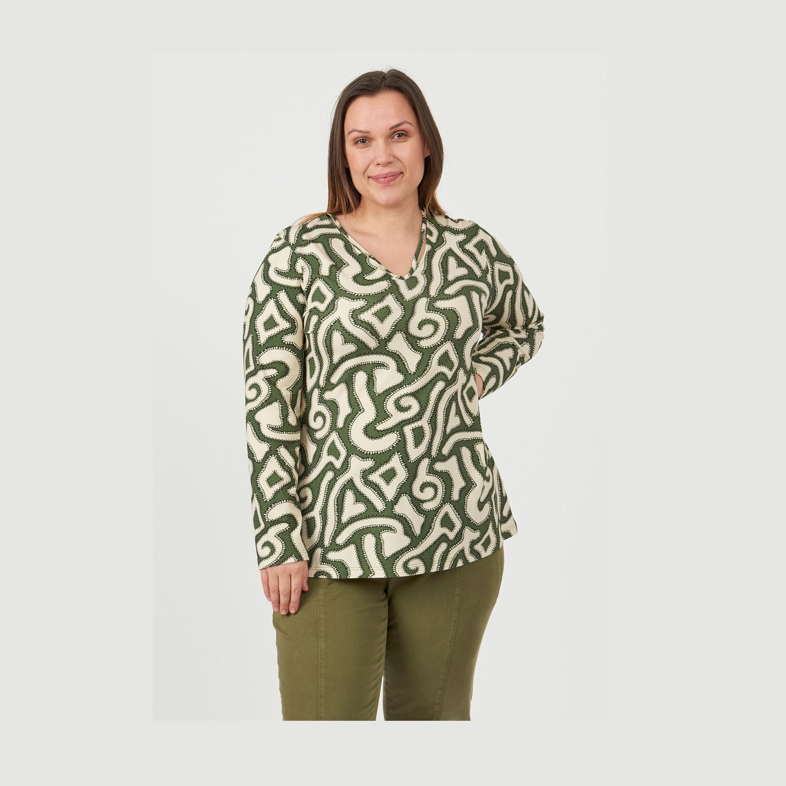 Chalou CHNanny T-Shirt 147 Dark Olive Green