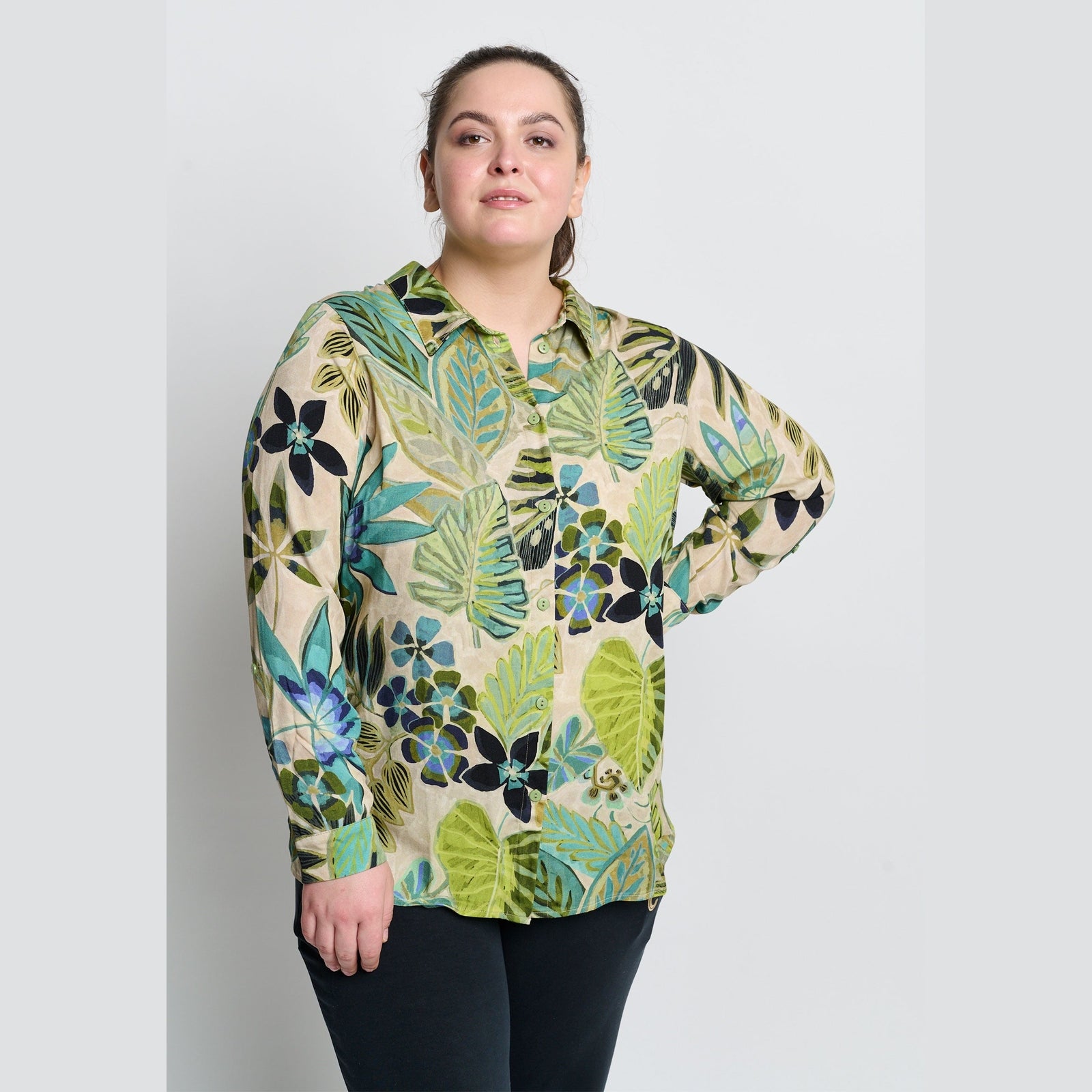 Chalou CHRegine Skjortebluser 025 Olive green