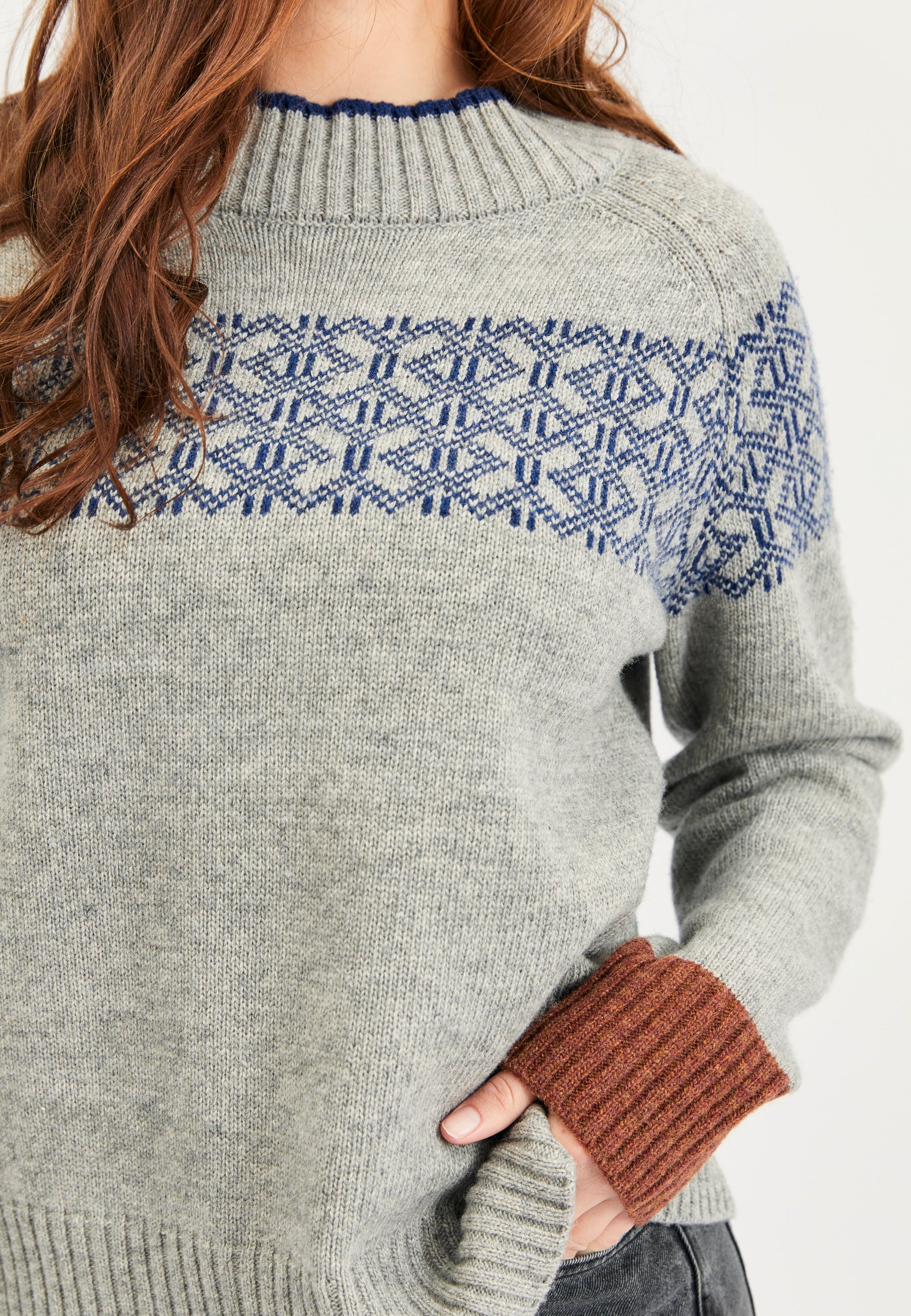 Lind Camilla Knit Pullover 20 Navy melange