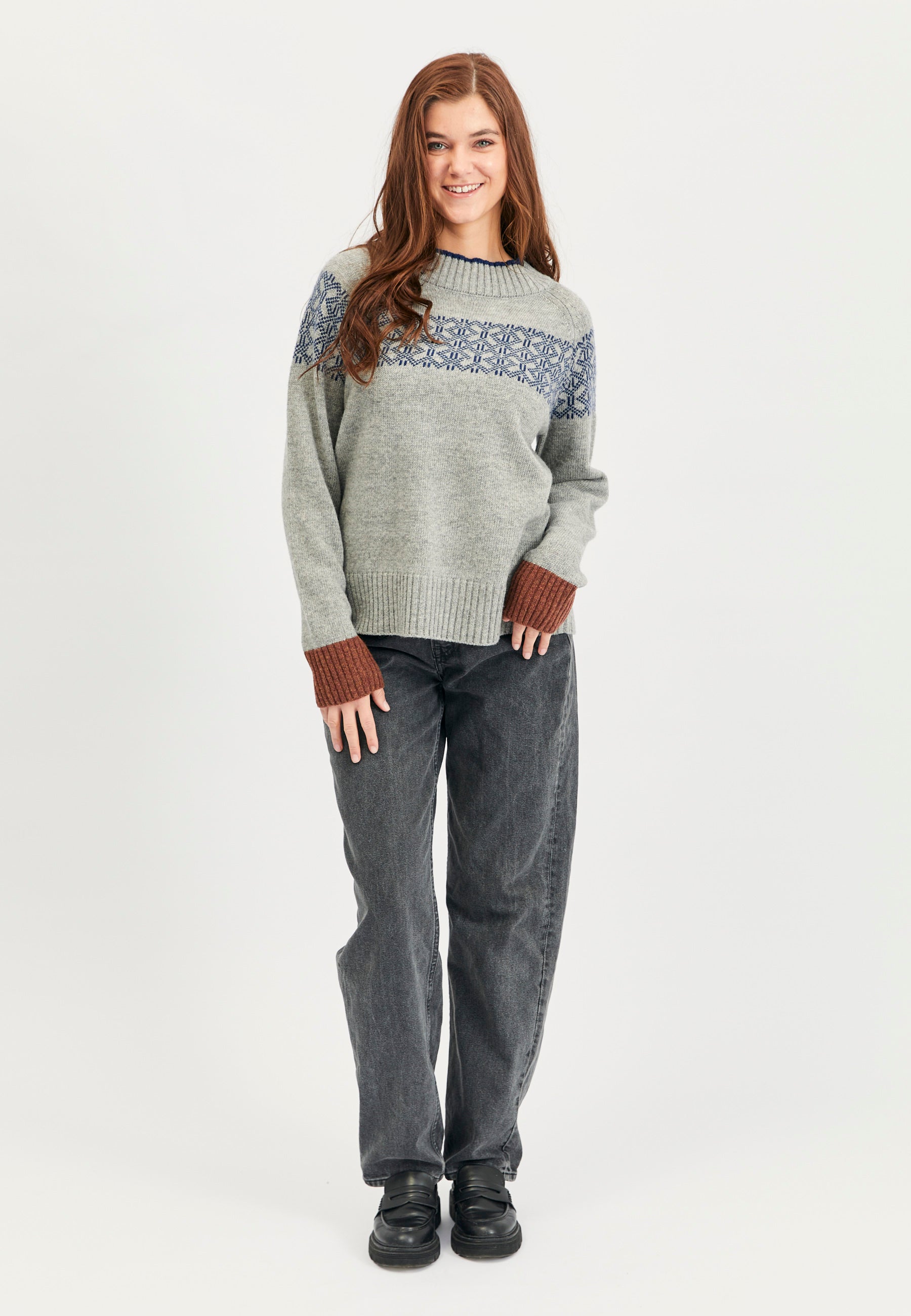Lind Camilla Knit Pullover 20 Navy melange