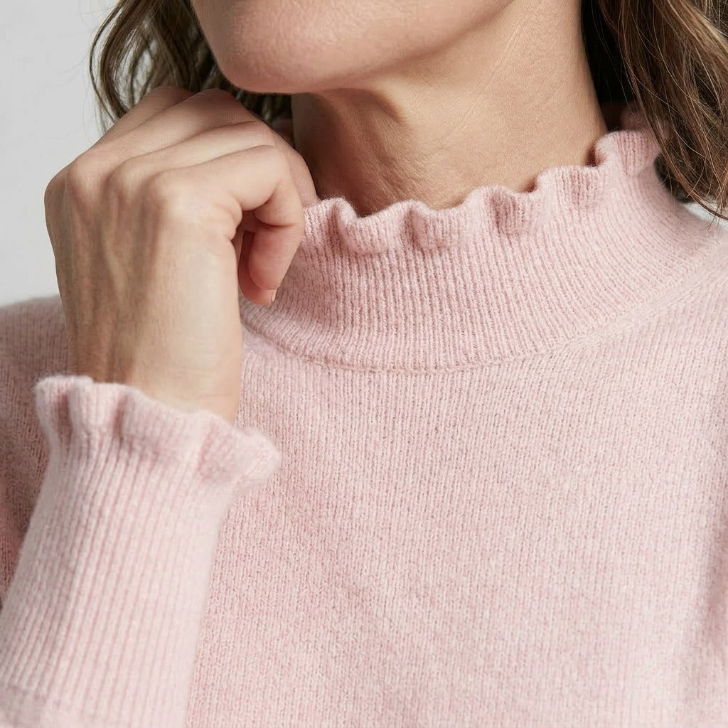 Lind Cassandra Knit Pullover 1809 Rose melange