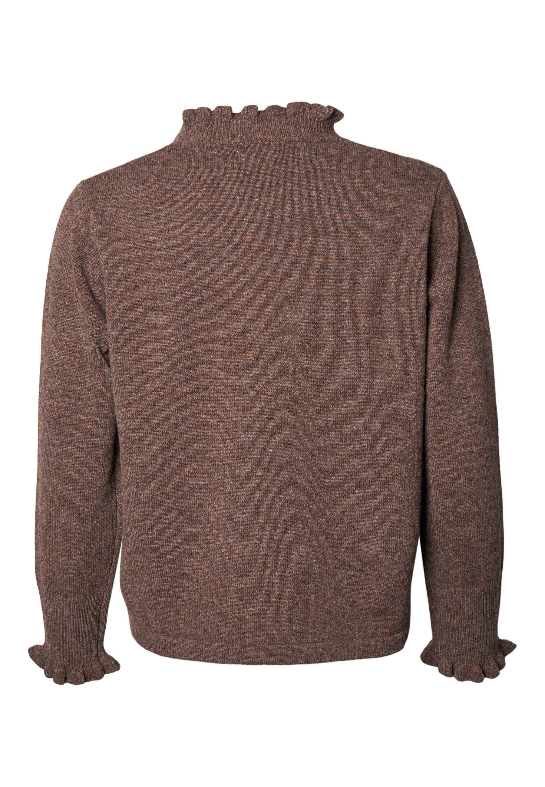 Lind Cassandra Knit Pullover 1960 dark brown melange