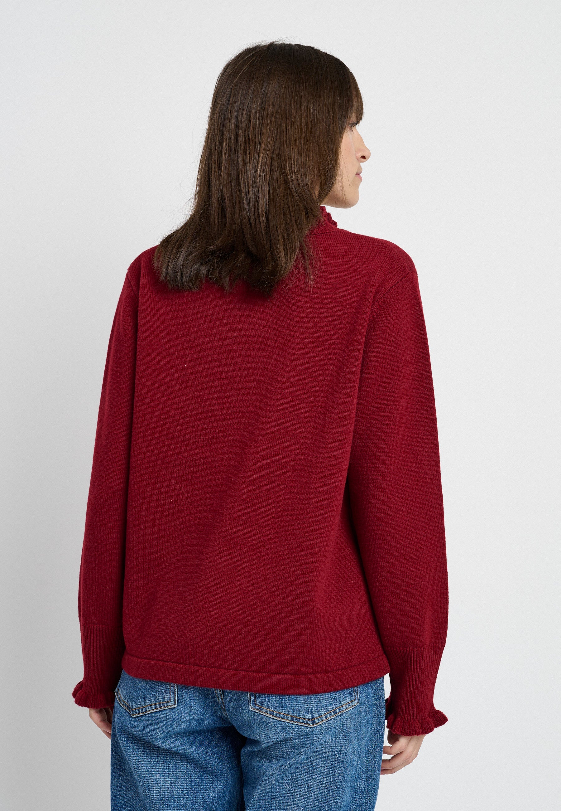 Lind Cassandra Knit Pullover 2655 ruby red