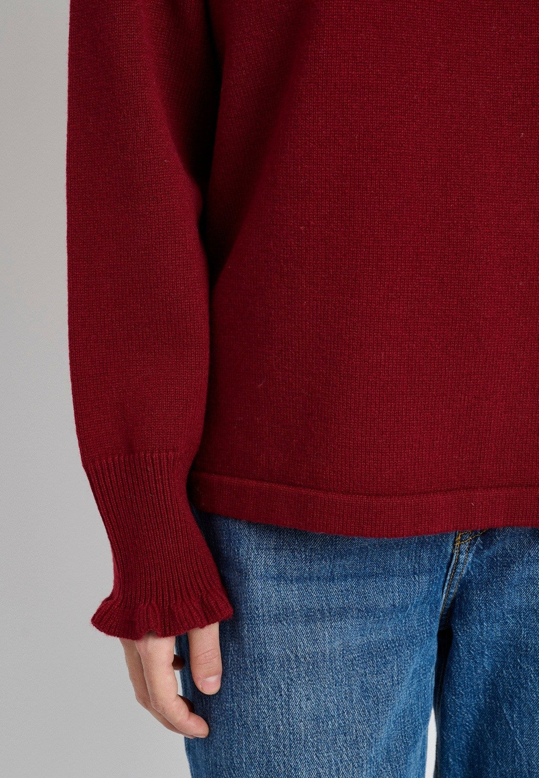 Lind Cassandra Knit Pullover 2655 ruby red