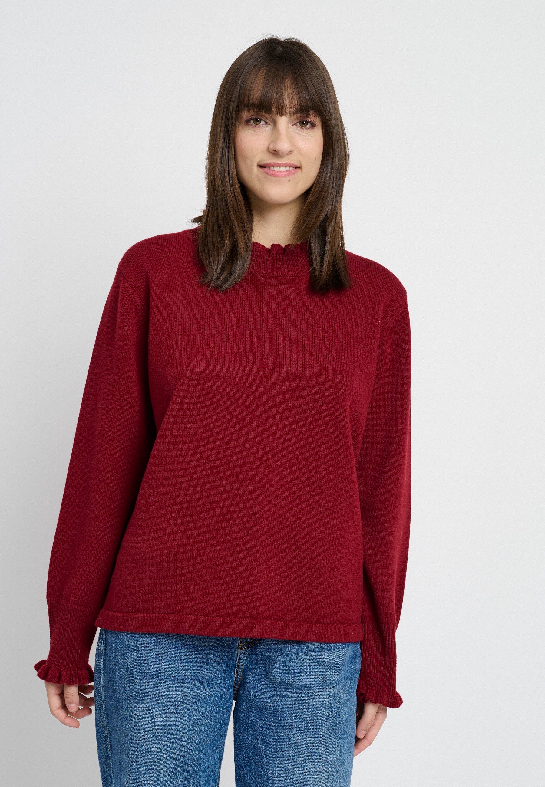 Lind Cassandra Knit Pullover 2655 ruby red