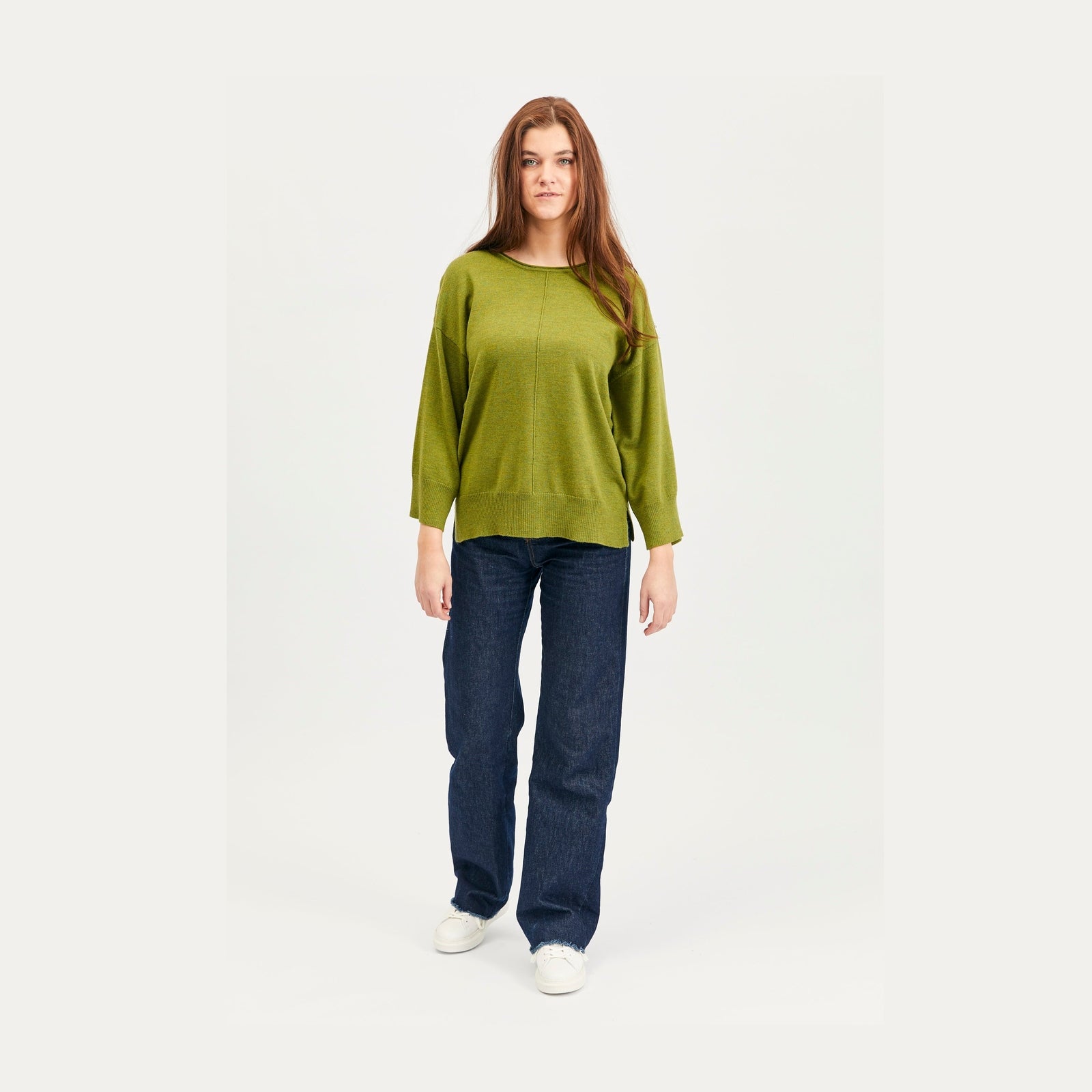Lind Christel Knit Pullover 19410 Apple green melange