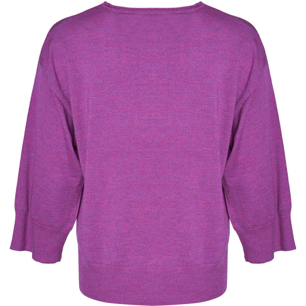 Lind Christel Knit Pullover 205448 Hotensia purple melange