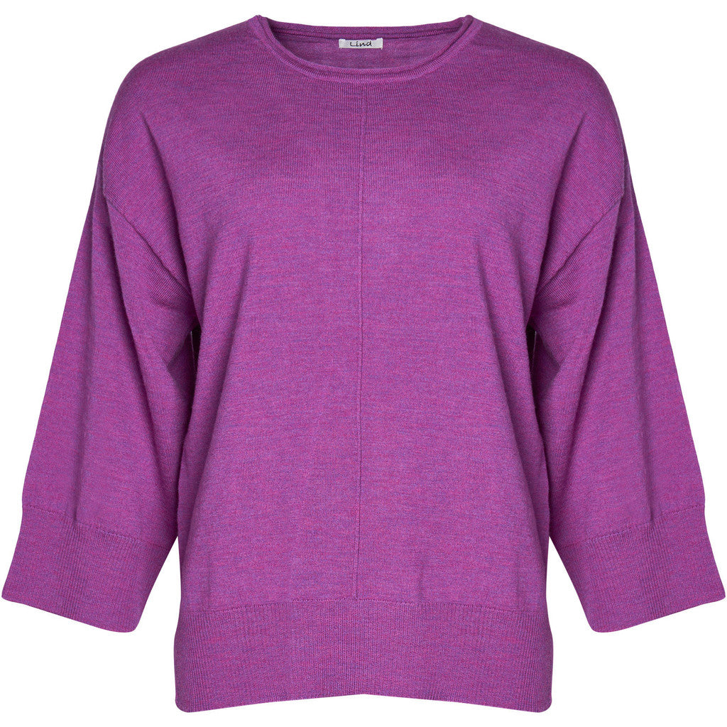 Lind Christel Knit Pullover 205448 Hotensia purple melange