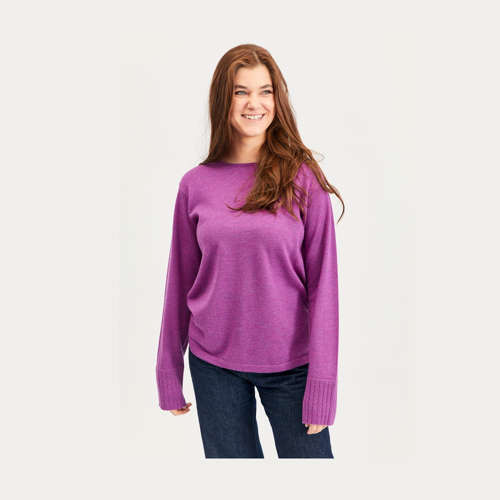 Lind Clara Knit Pullover 205448 Hotensia purple melange