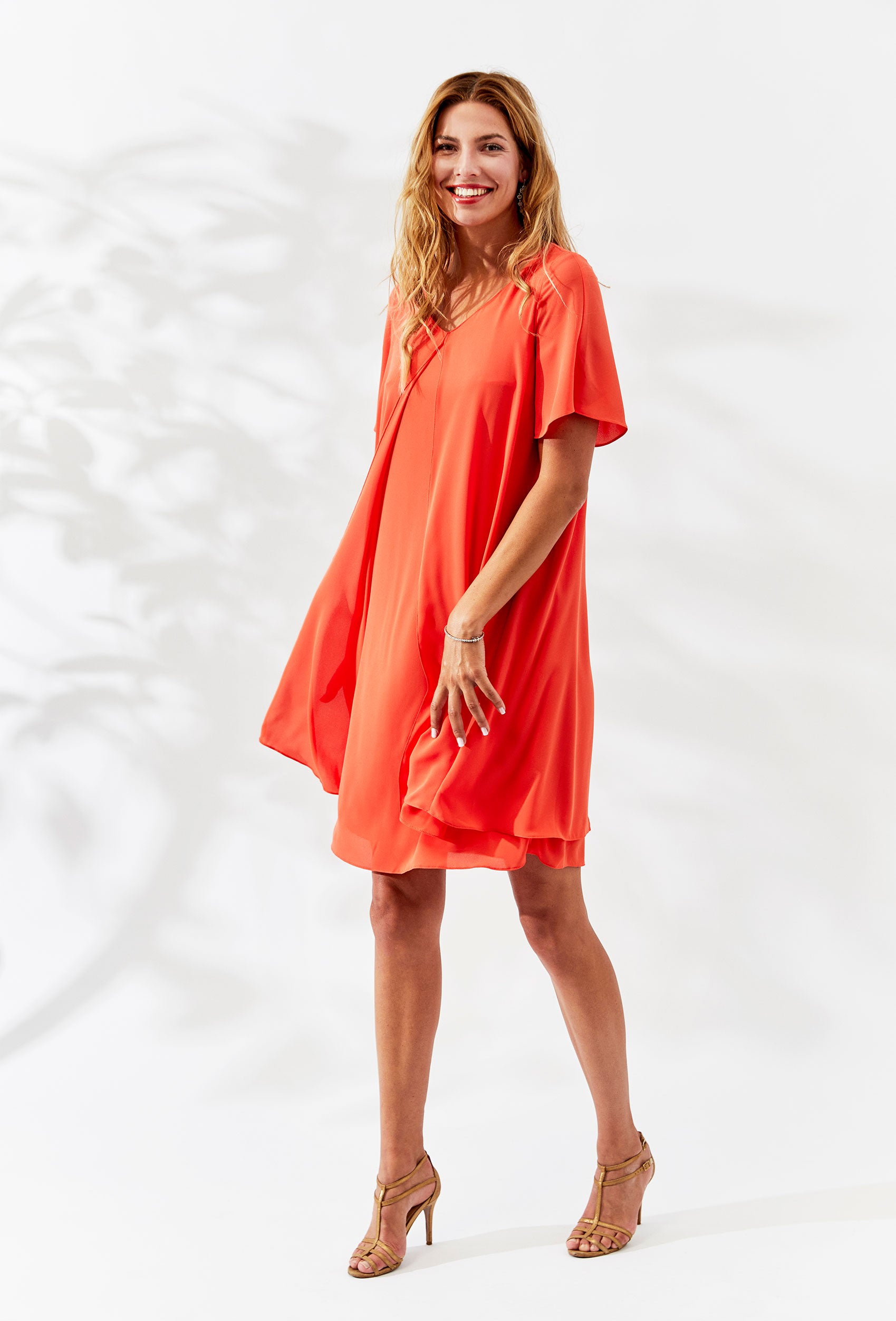 Elinette ELAmora Kjoler 1245 Sunset Orange