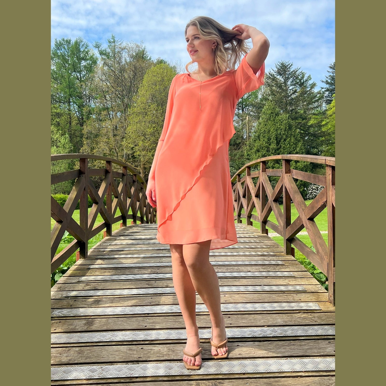 Elinette ELApril Kjoler 8300 Pale Mandarin Orange