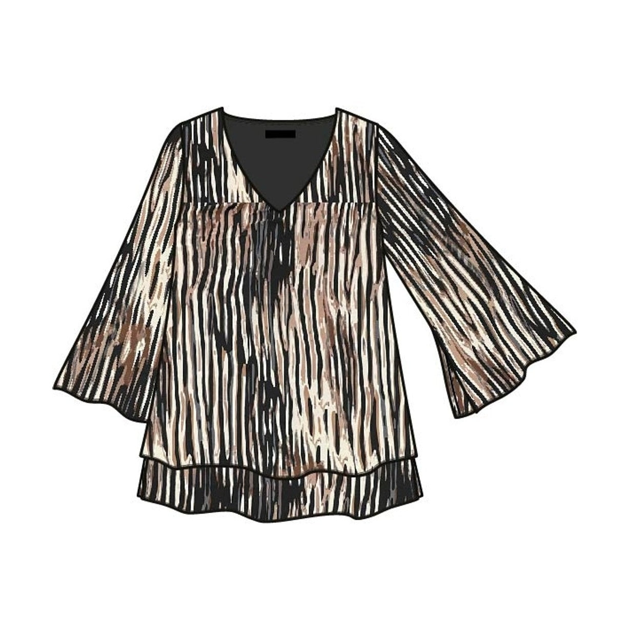 Elinette ELCamma Bluser 1300 Taupe