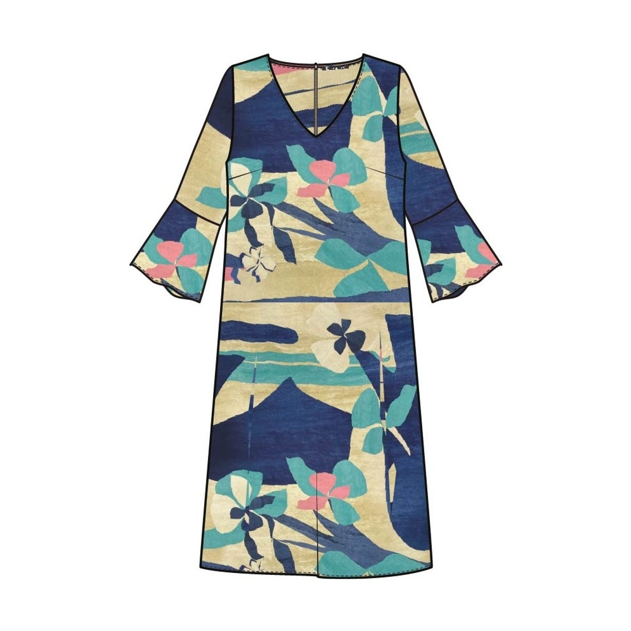 Elinette ELMilda Kjoler 5850 Deep Blue