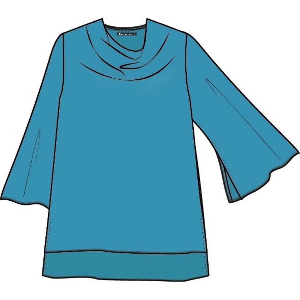 Elinette ELRikkelin Bluser 3480 Aqua Green