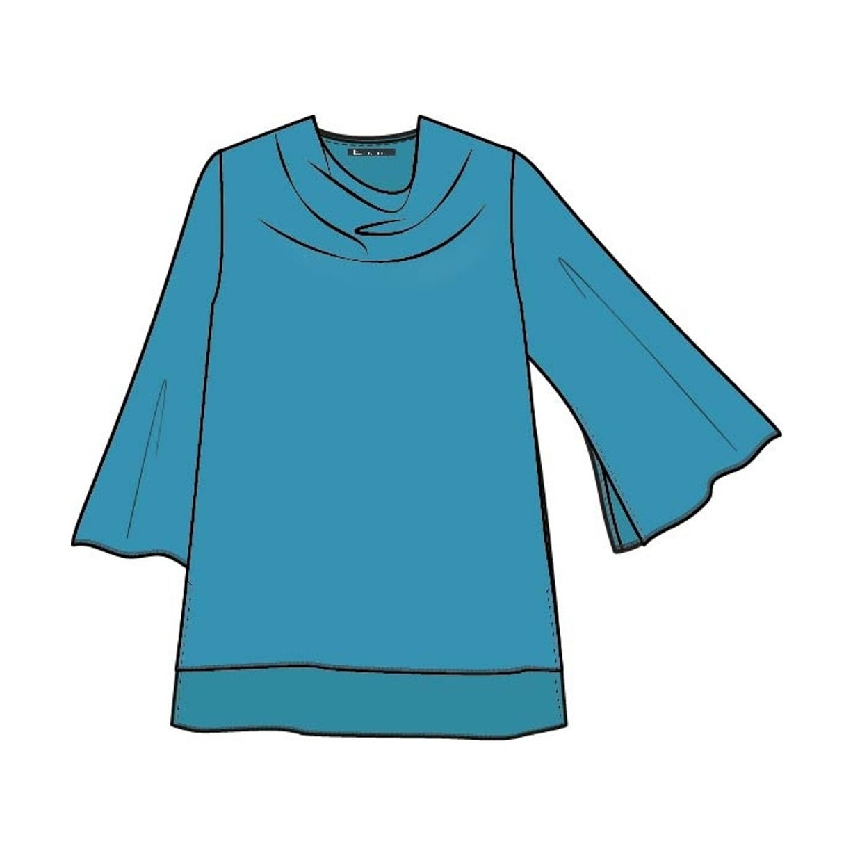 Elinette ELRikkelin Bluser 3480 Aqua Green