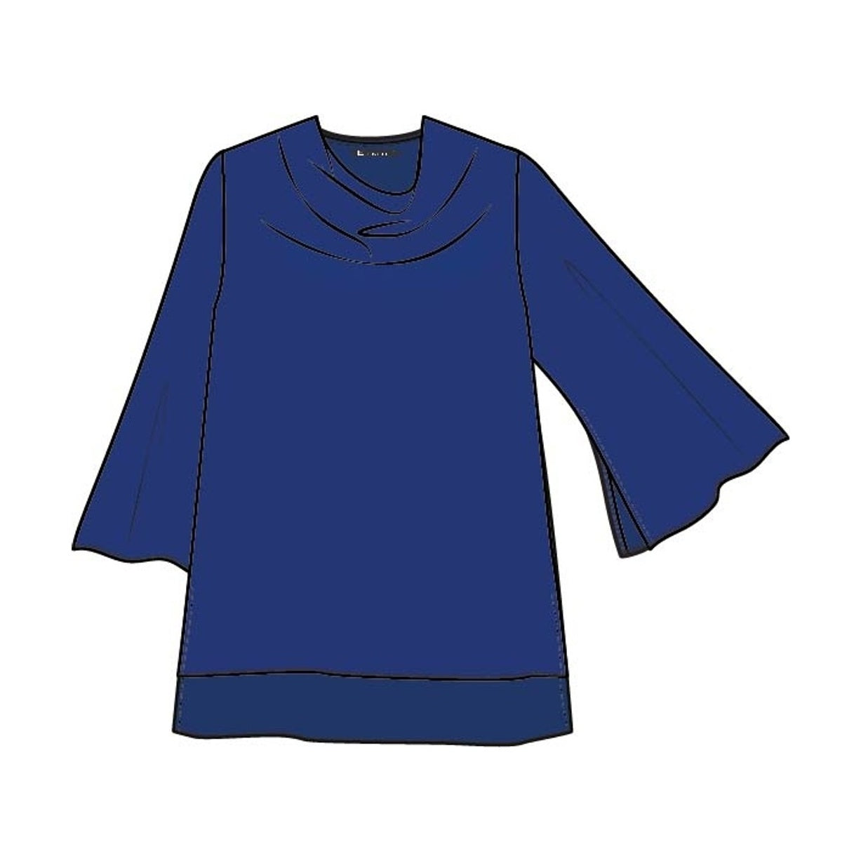 Elinette ELRikkelin Bluser 5300 Cornflower Blue