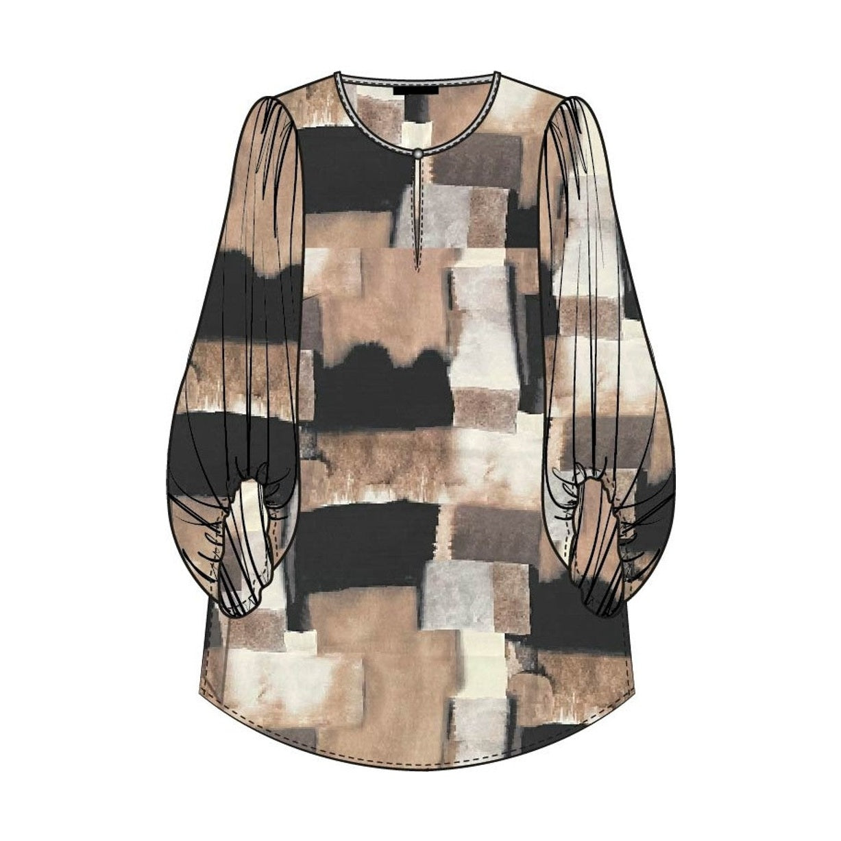 Elinette ELSimona Bluser 1300 Taupe
