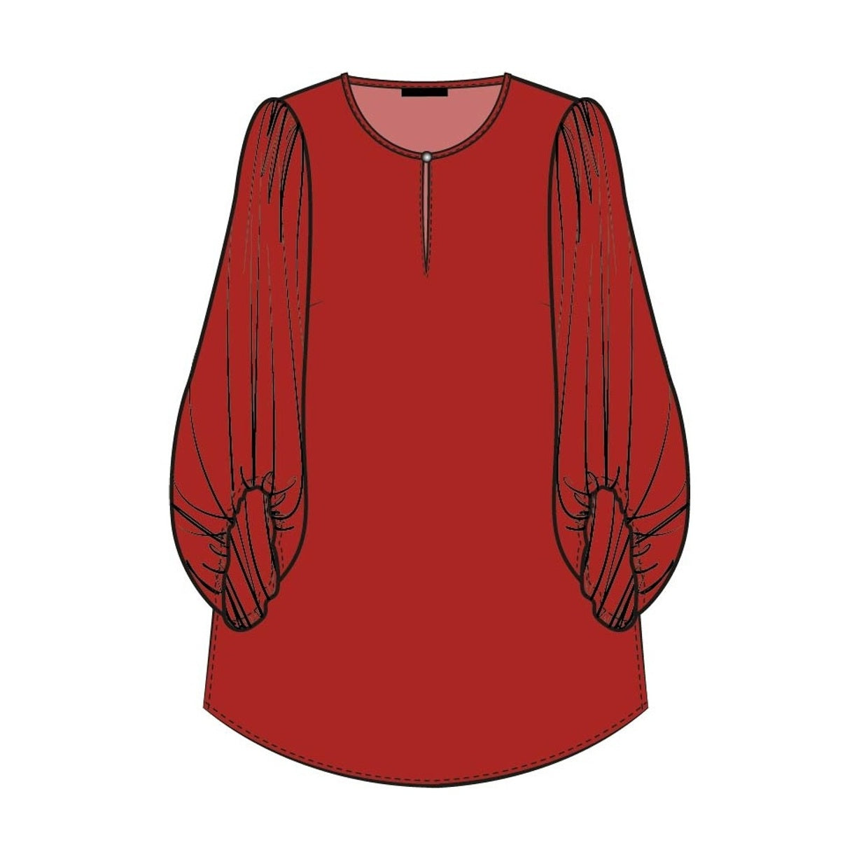 Elinette ELSimona Bluser 2510 Norwegian red